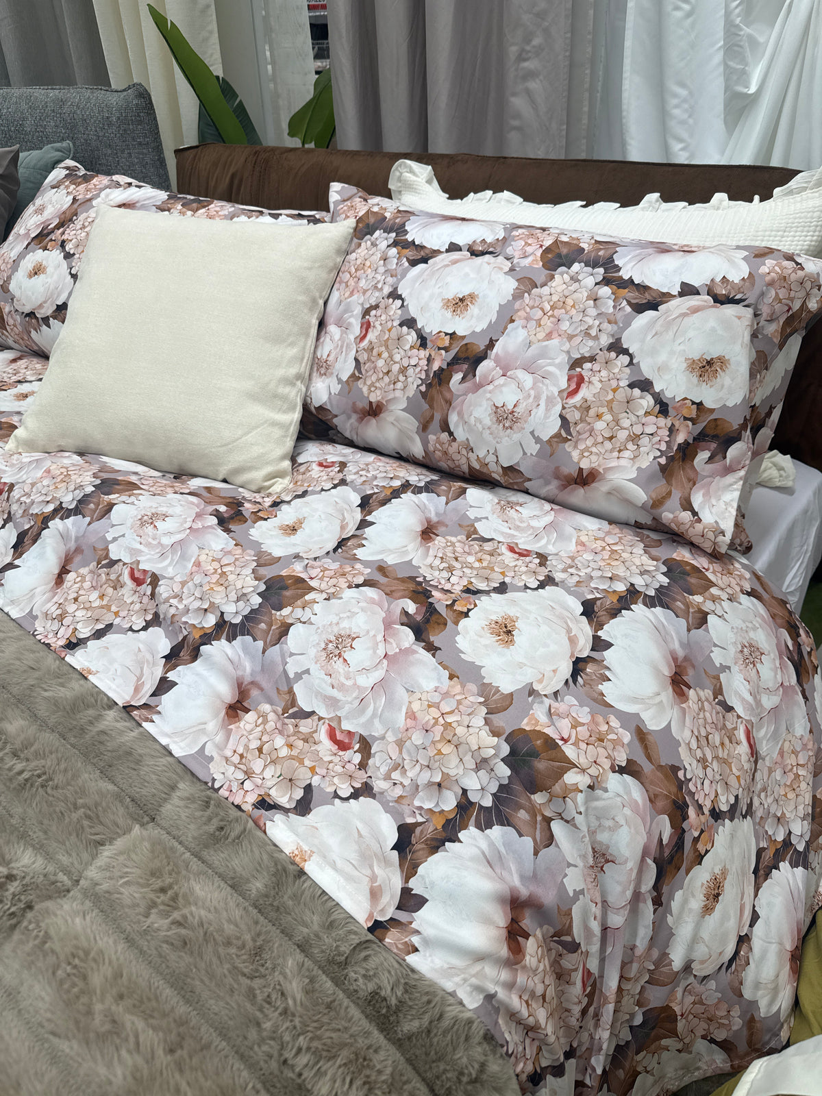 Completo letto Michelle Microfibra-ortensie