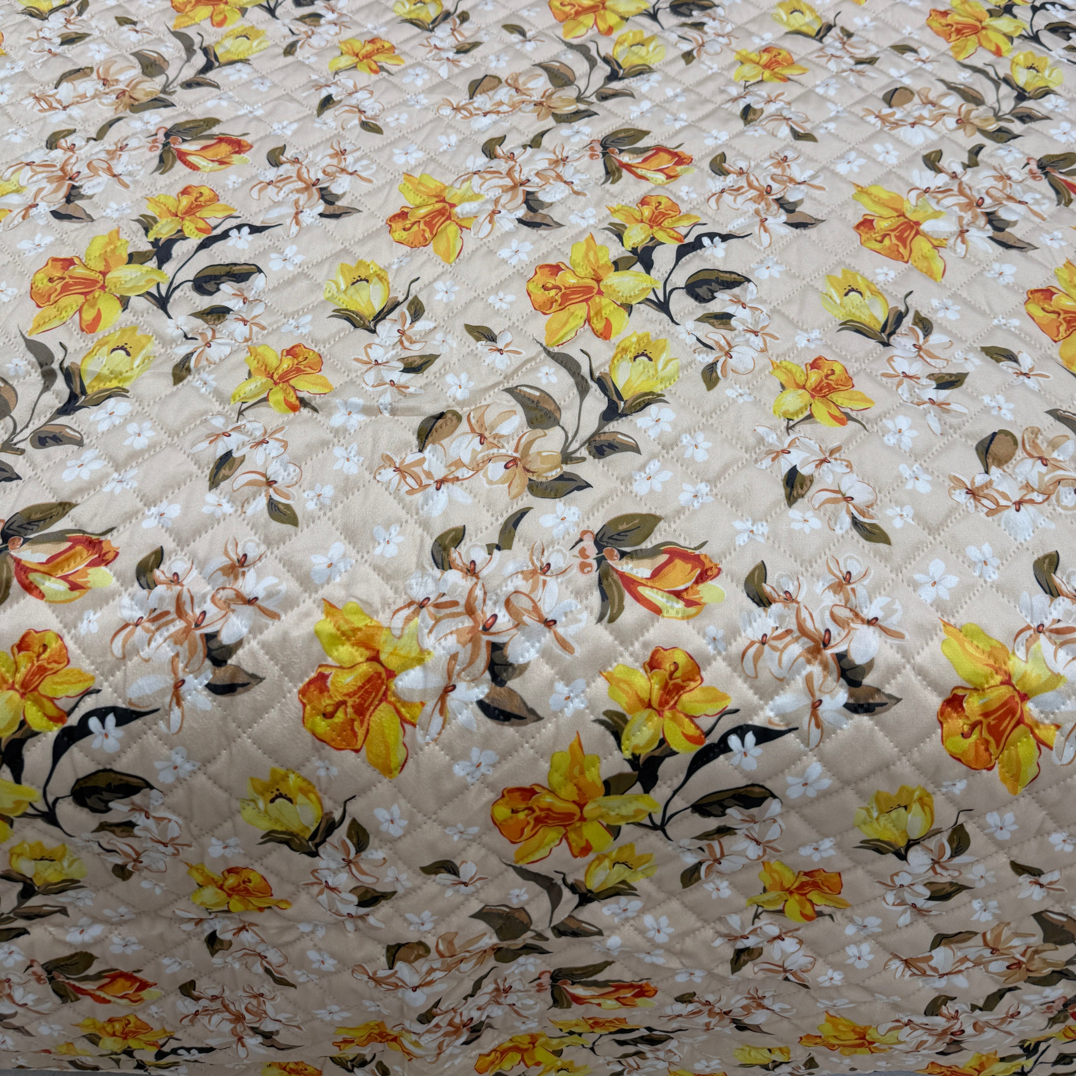 Trapuntino velluto R. Balestra - Flowers - beige