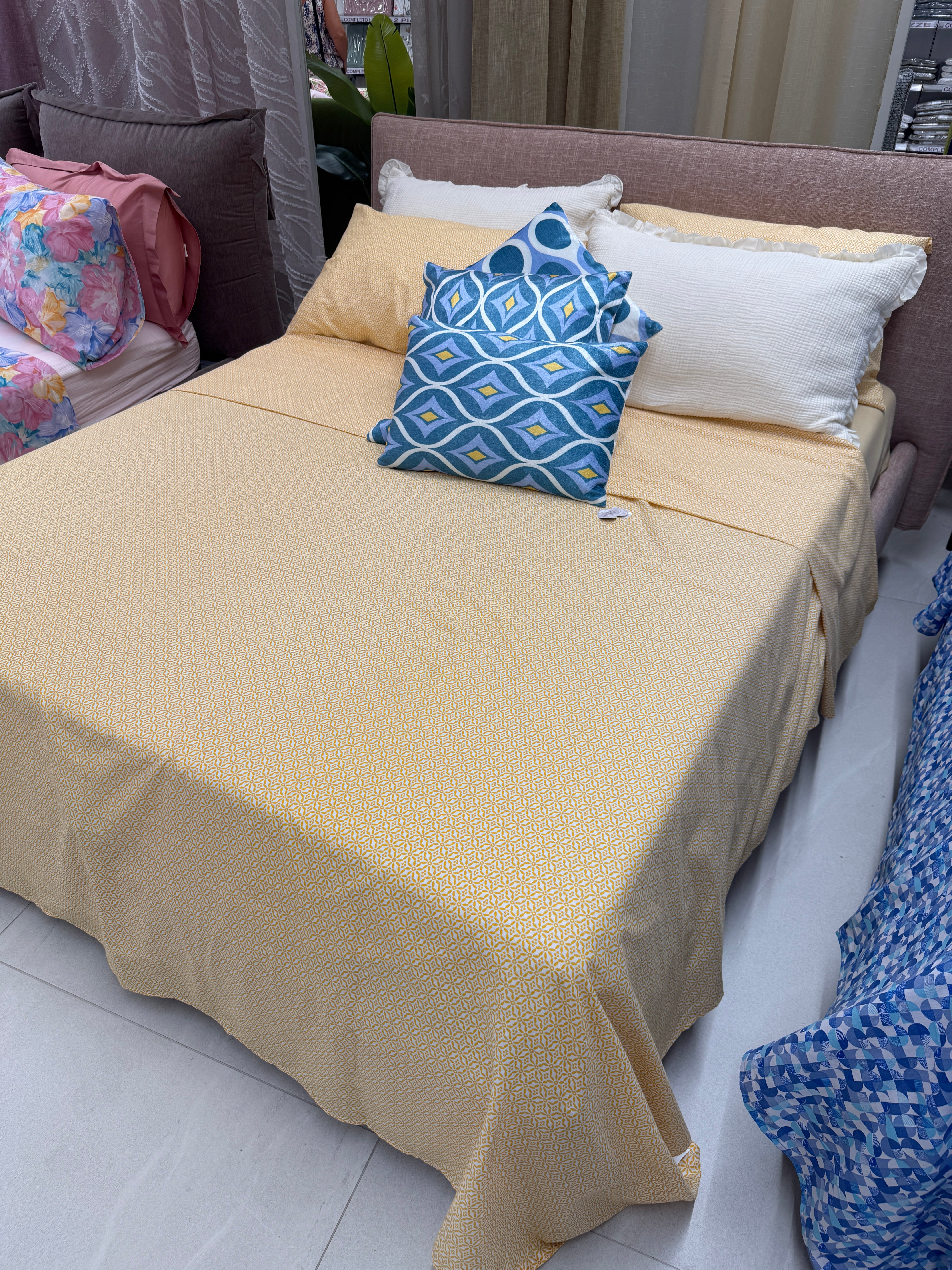 Completo letto Casa del Borgo - Maioliche Giallo