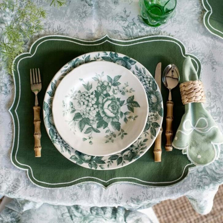 Tovaglia cerata - Blanc Mariclò - English Rose