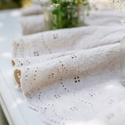 Copritavolo con gale - Blanc Mariclò - A3597799BG