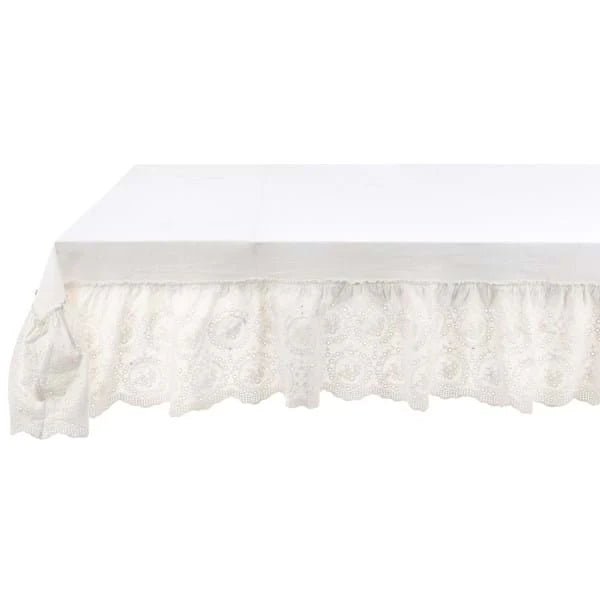 Copritavolo con gale - Blanc Mariclò - A3597799BI