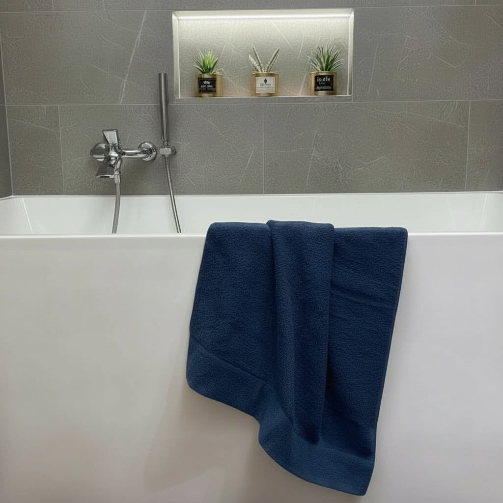 Telo-Viso-Ospite spugna - Blu