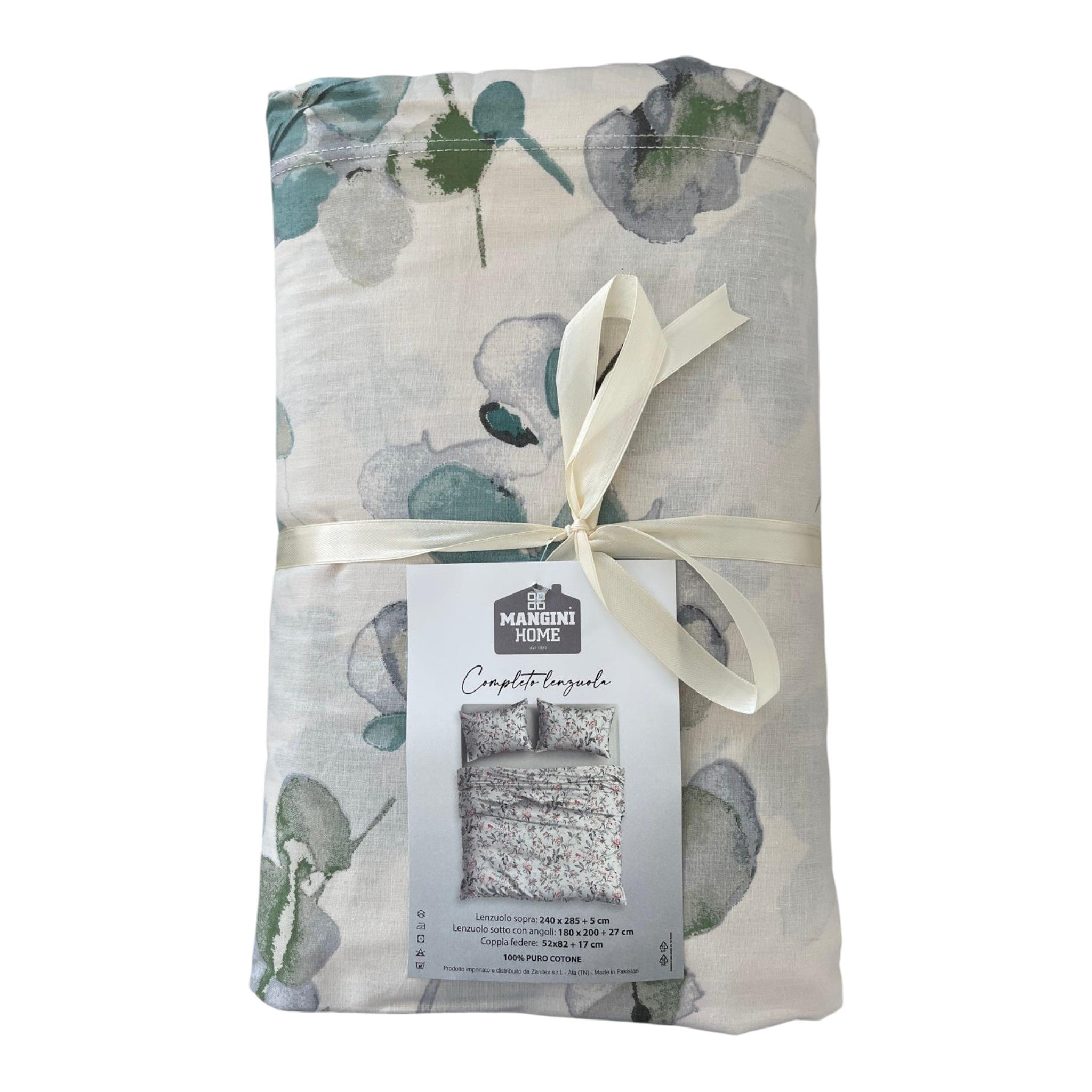 Completo lenzuola - foglie eucalyptus