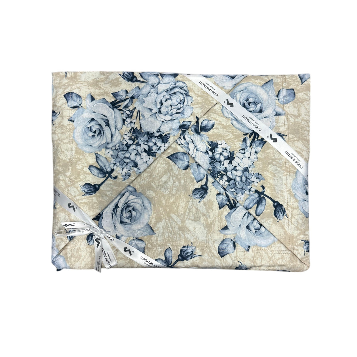 Coppia lenzuola Casarredo - La rosa - Blu