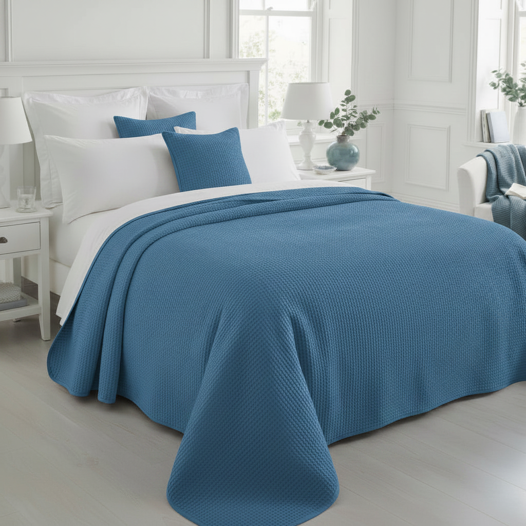 Trapuntino Angelique satin - blu