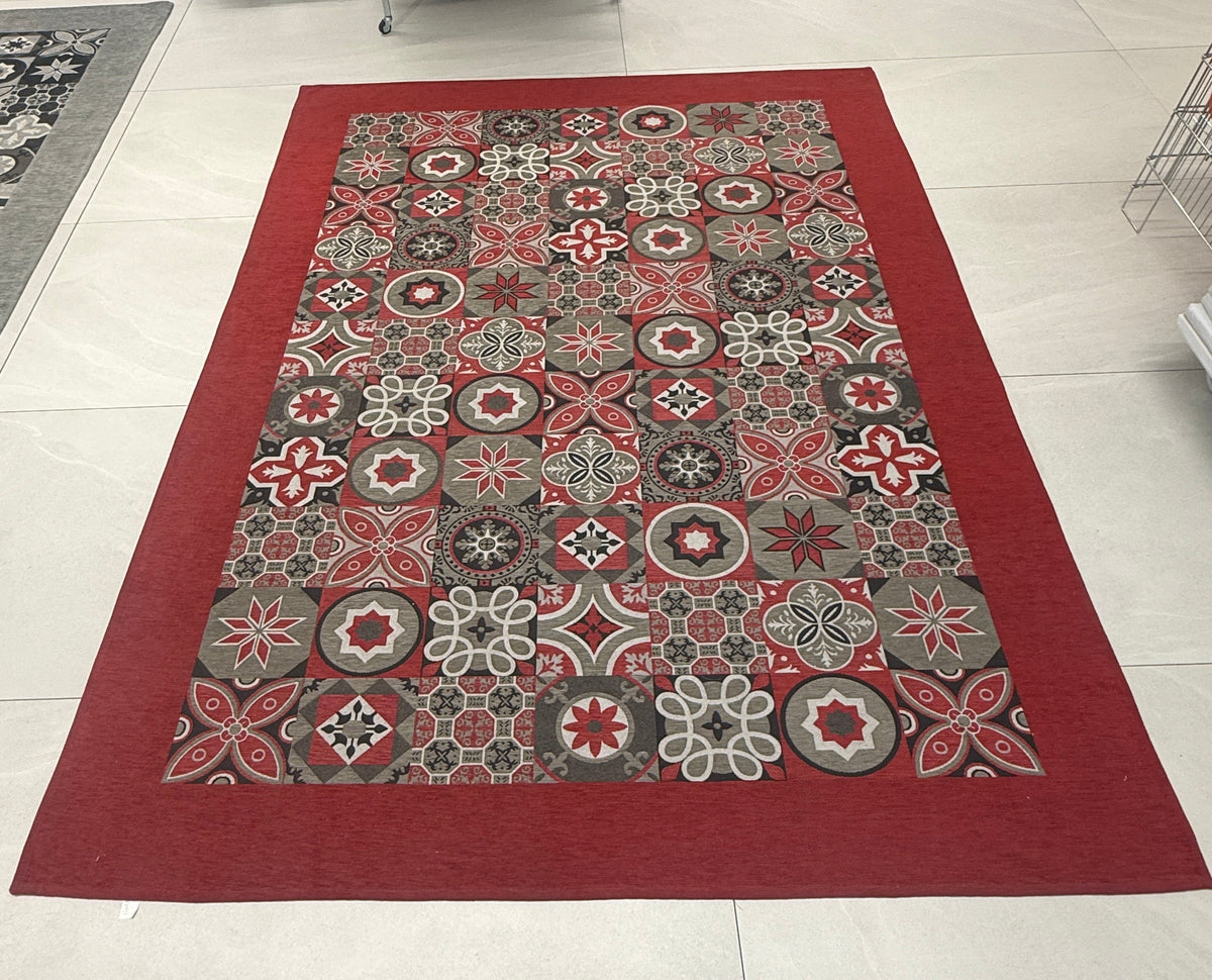 Tappeto Incanto (Dis. 7205 Ceramic) - 210x 270cm - Rosso