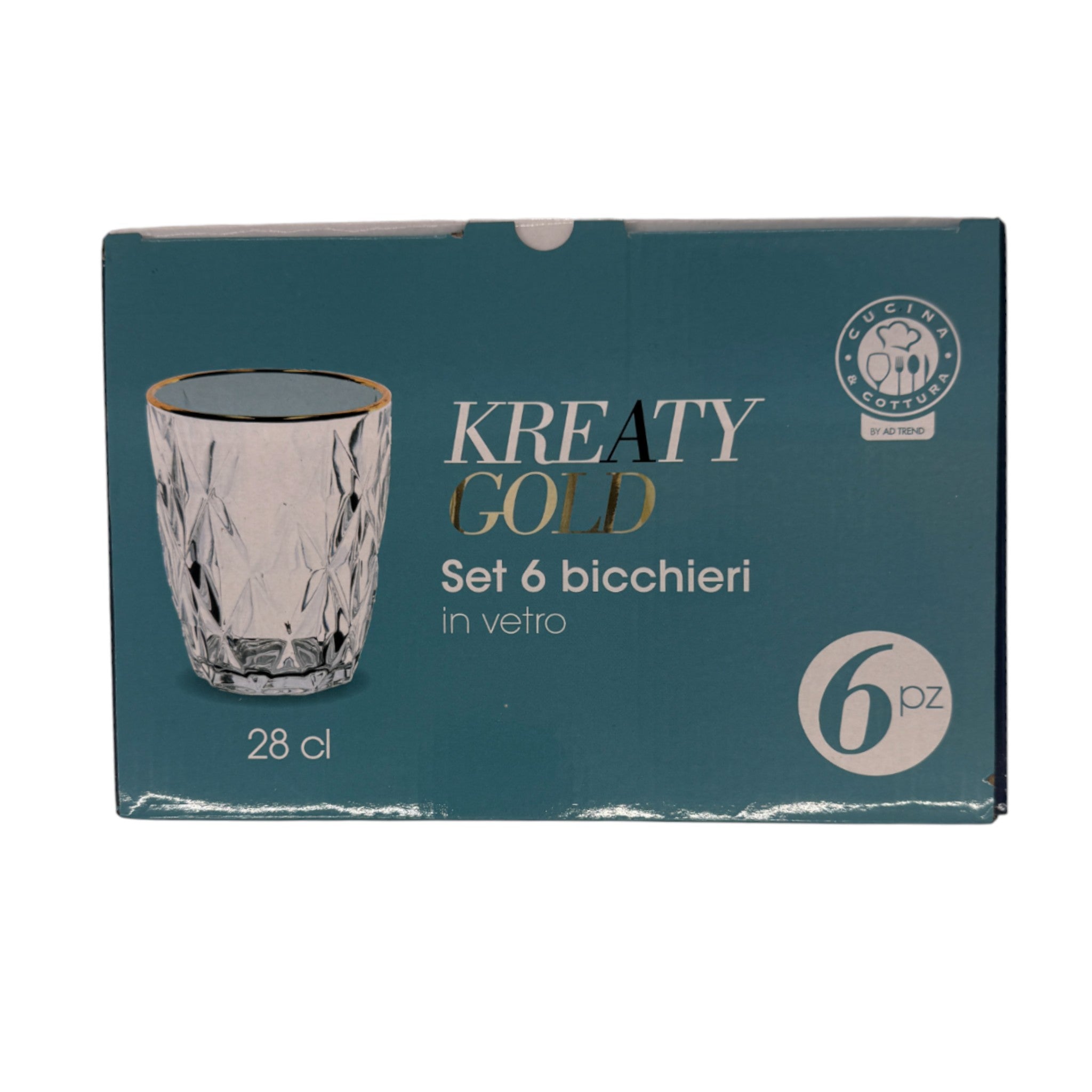 Bicchieri Kreaty Gold - Diamante