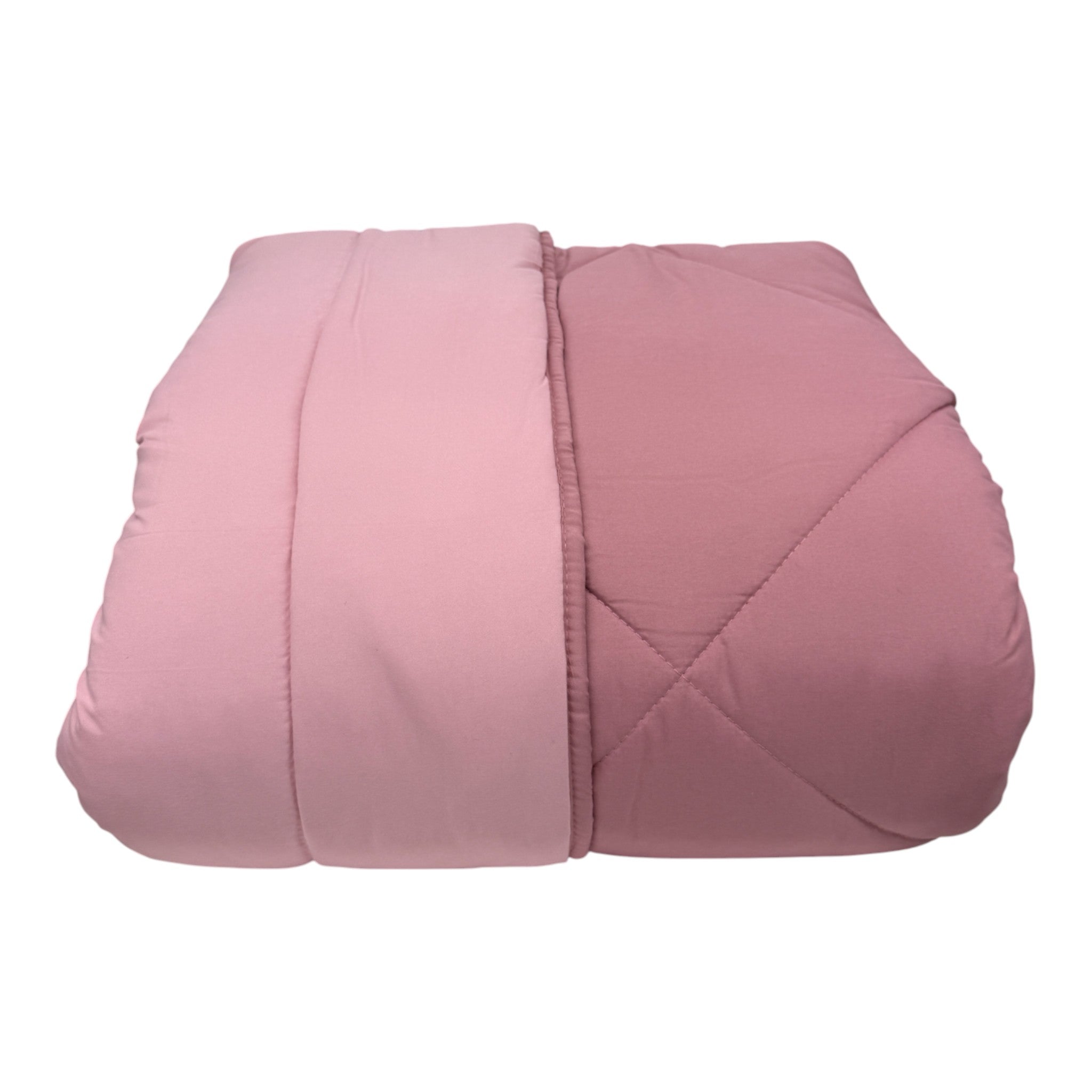 Trapunta - bicolore rosa cipria/malva