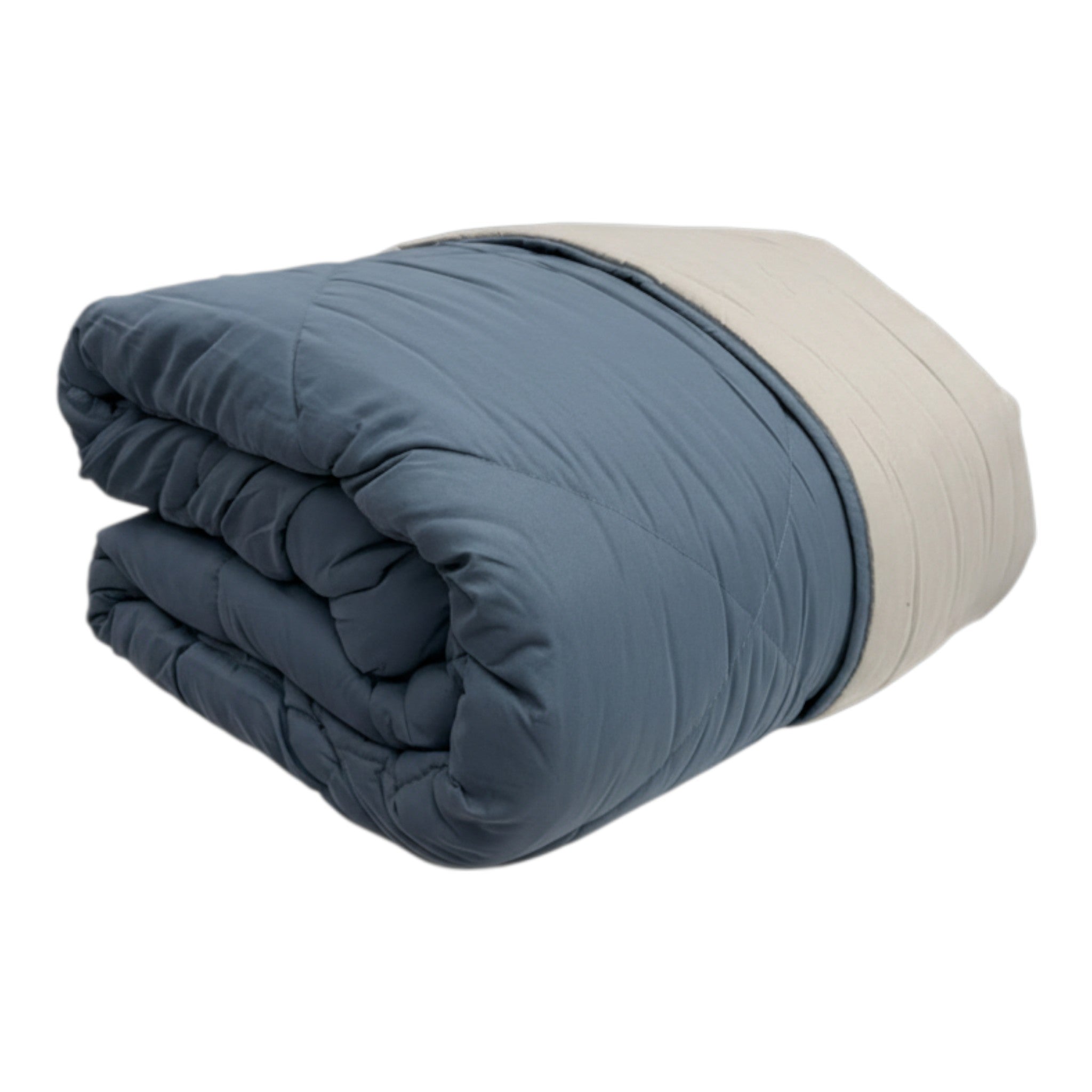 Trapunta - bicolore carta zucchero/grigio chiaro