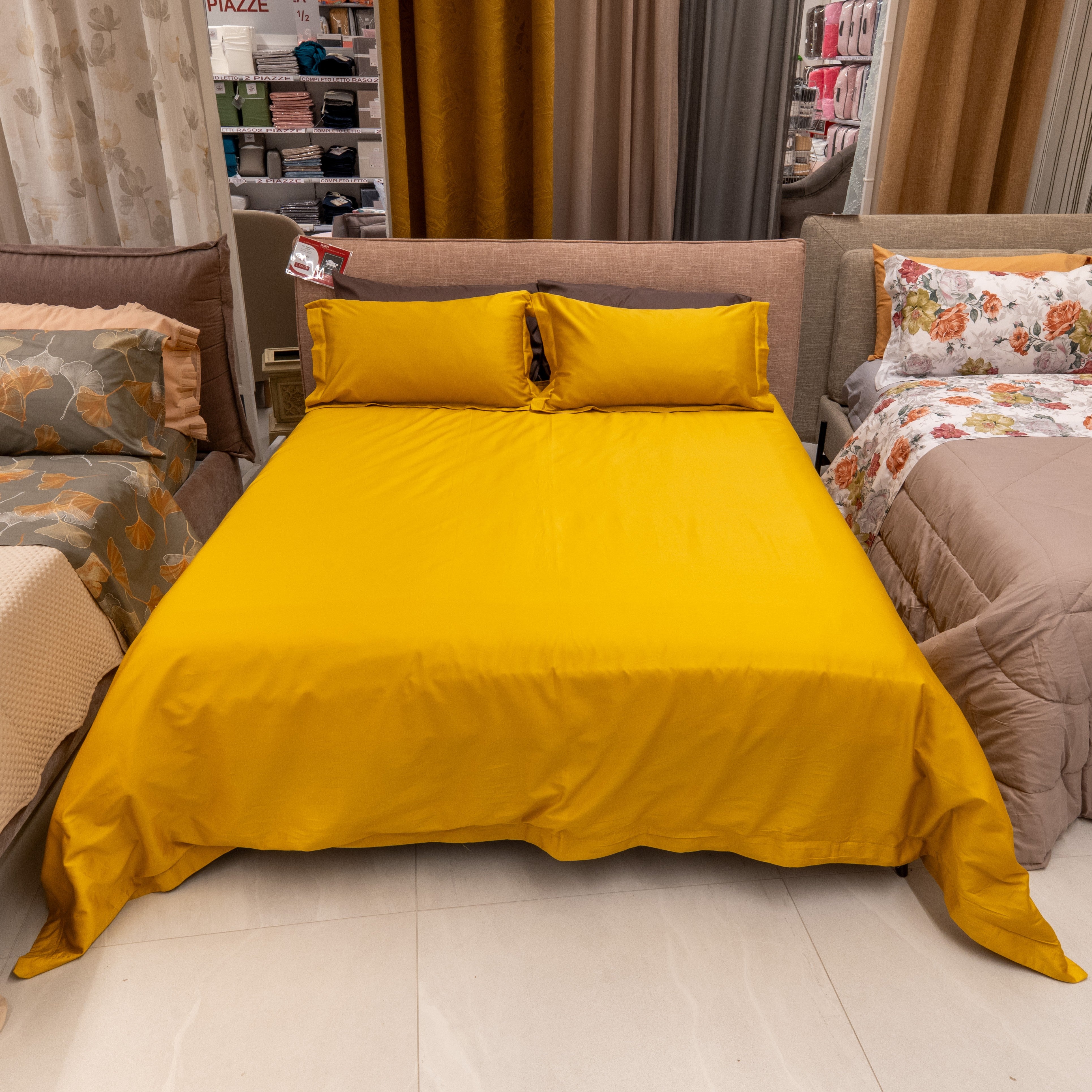 Copripiumino matrimoniale - Senape