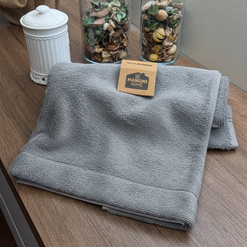 Telo-Viso-Ospite spugna - Grigio chiaro