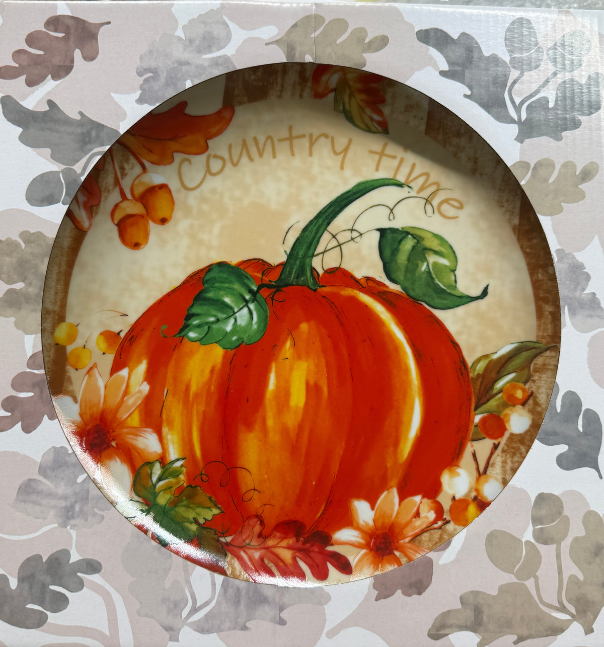 Piatto rotondo decoro Zucca