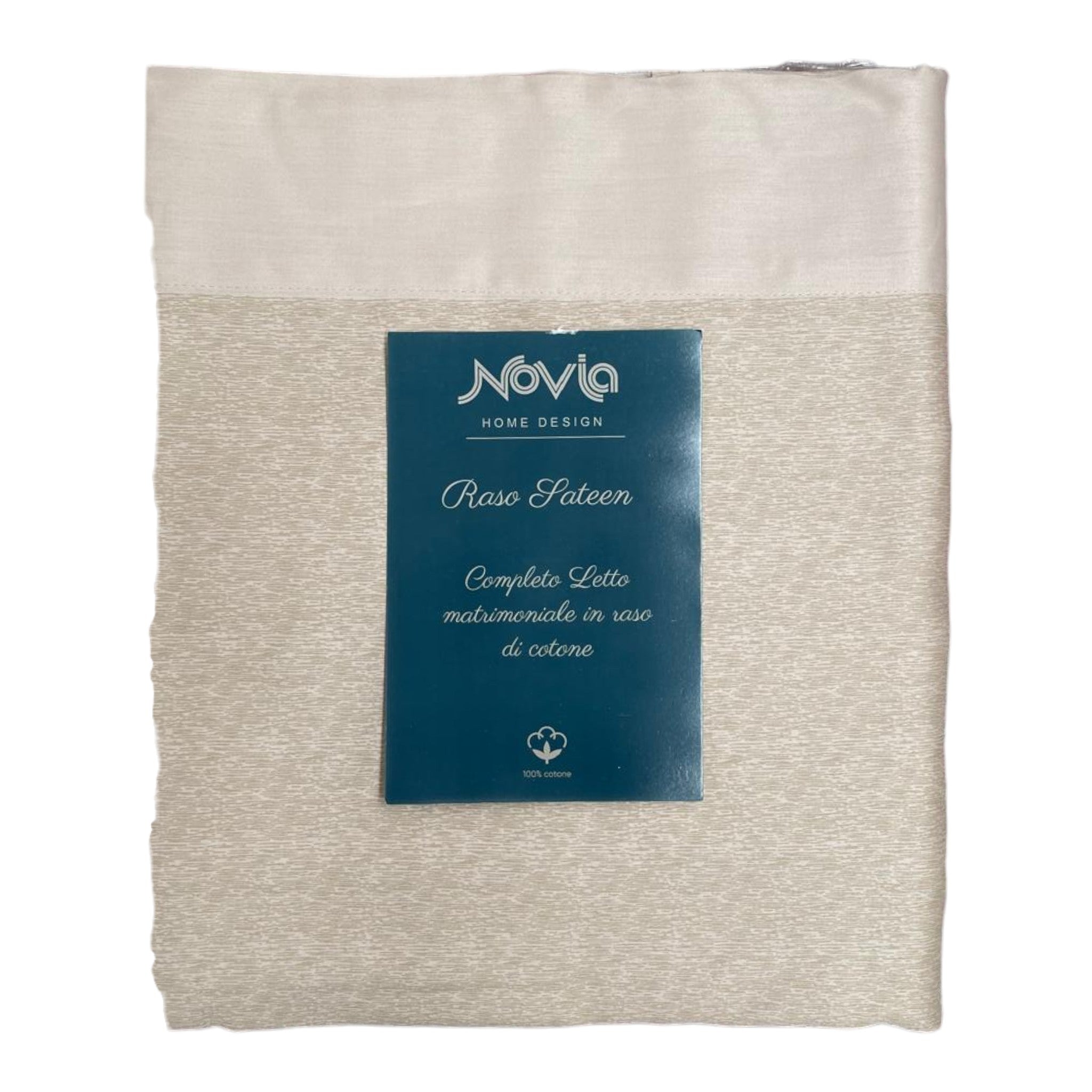 Completo letto Novia - Raso Sateen - Beige