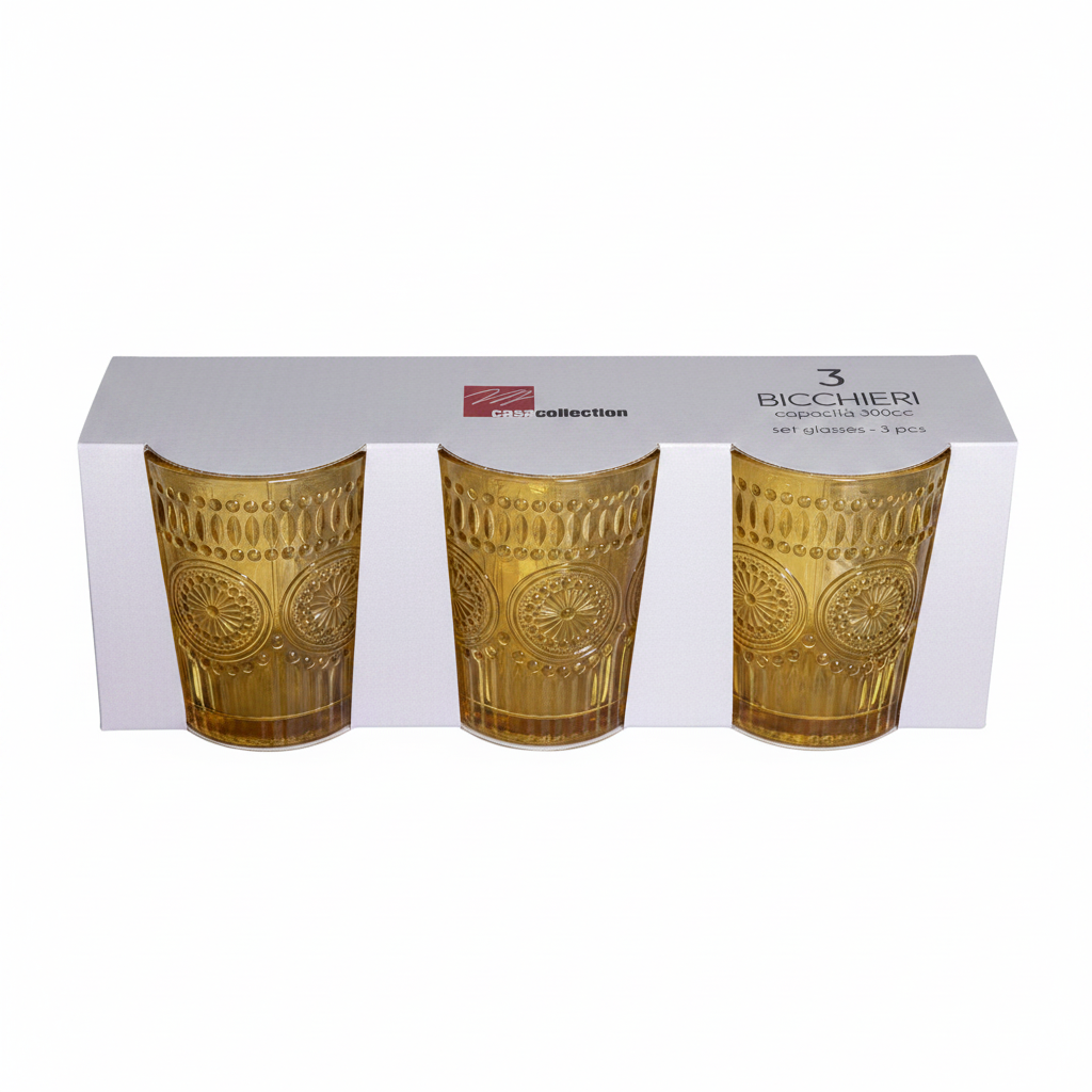 Bicchieri Imperial - CasaCollection - giallo