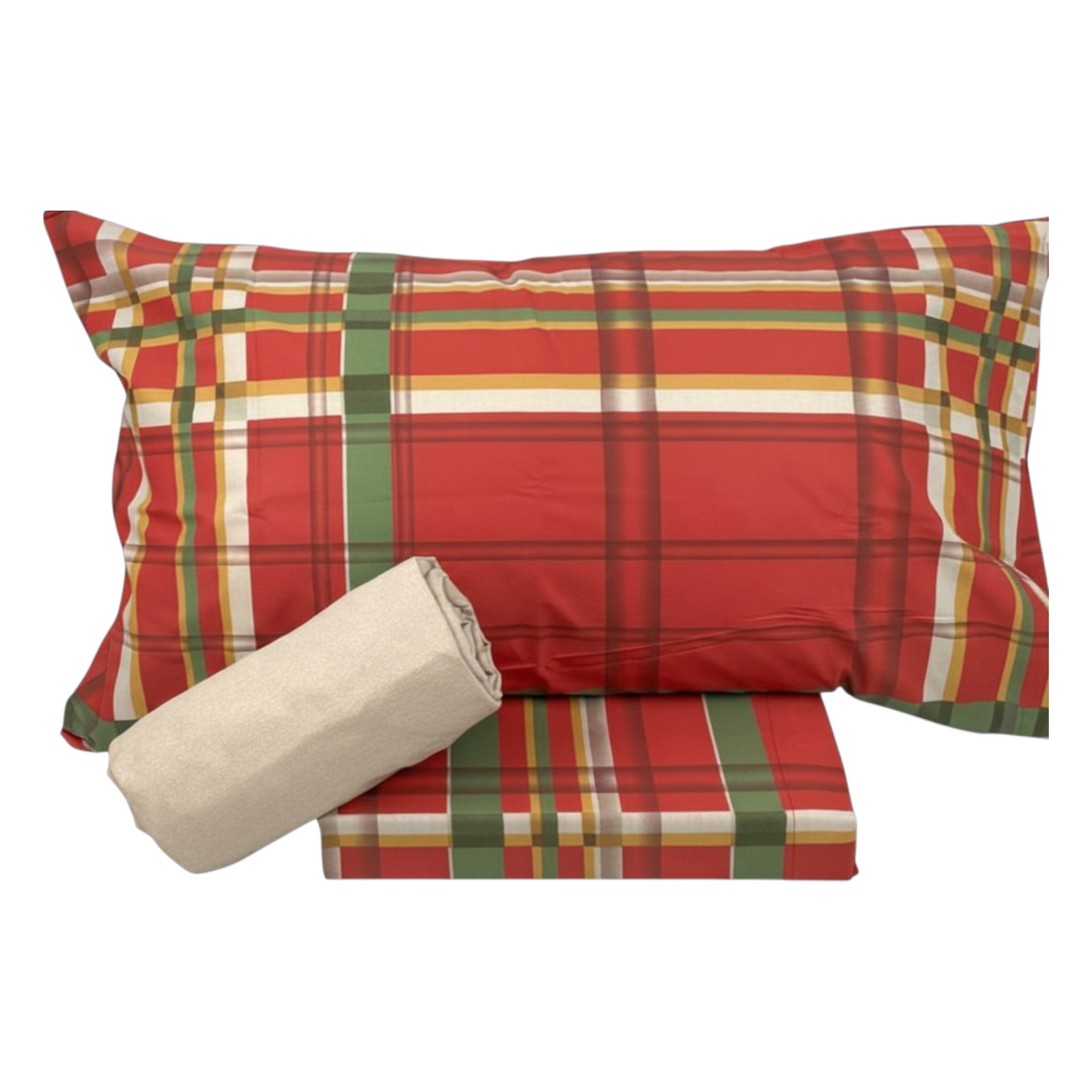 Completo letto Bassetti Dream Kilt - Rosso