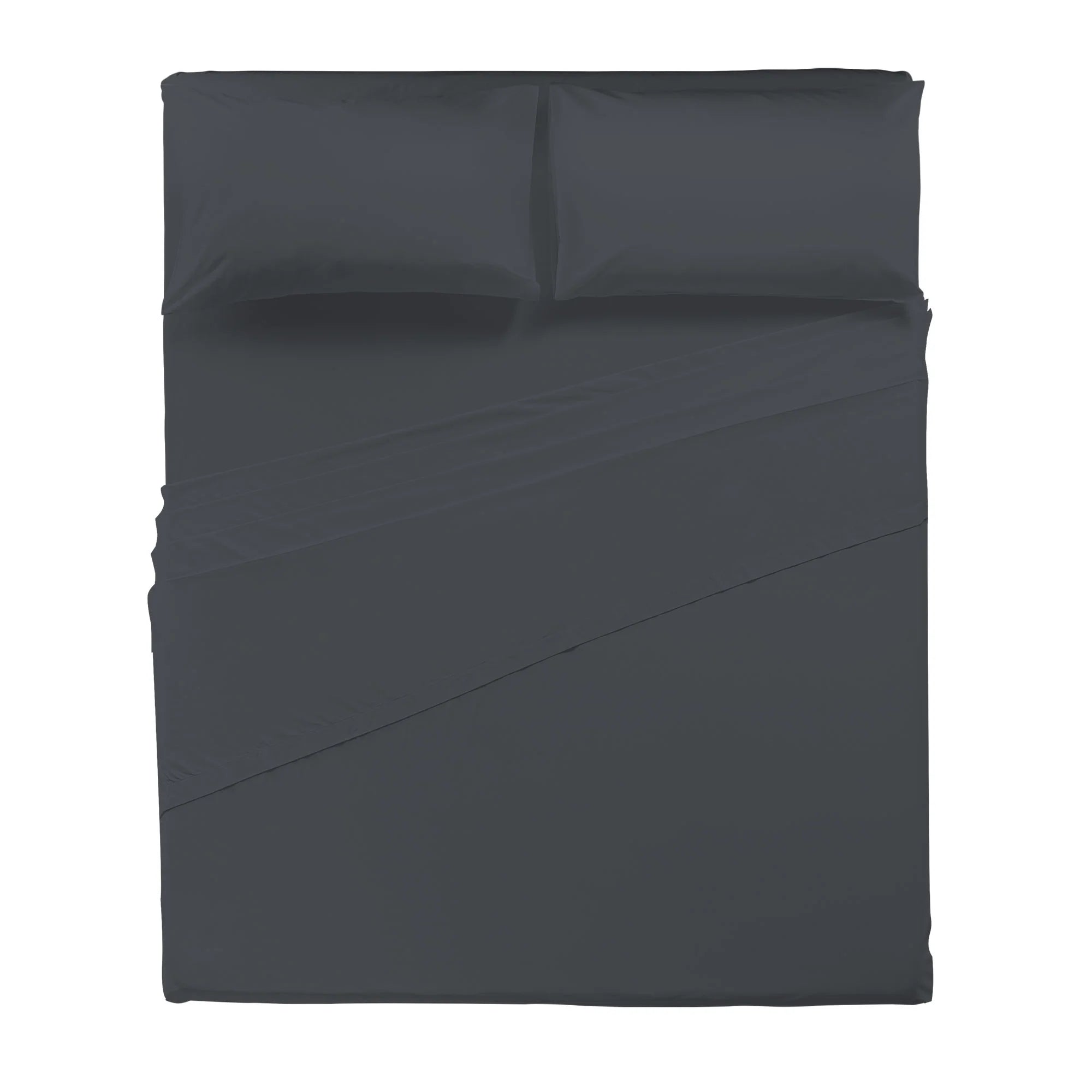 Completo letto Happidea - cotone - Grigio scuro