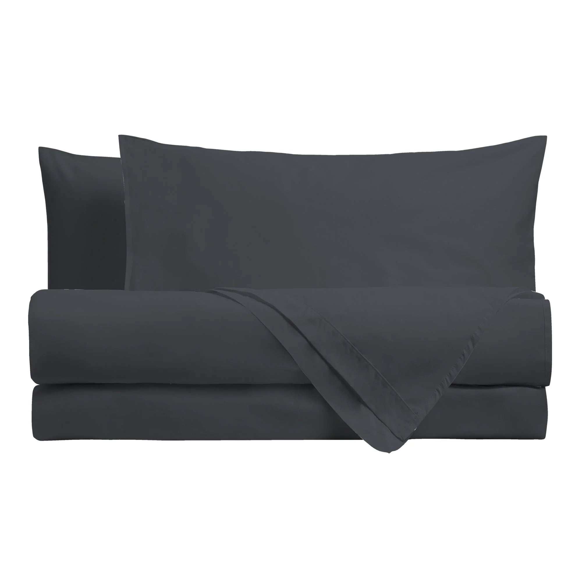 Completo letto Happidea - cotone - Grigio scuro