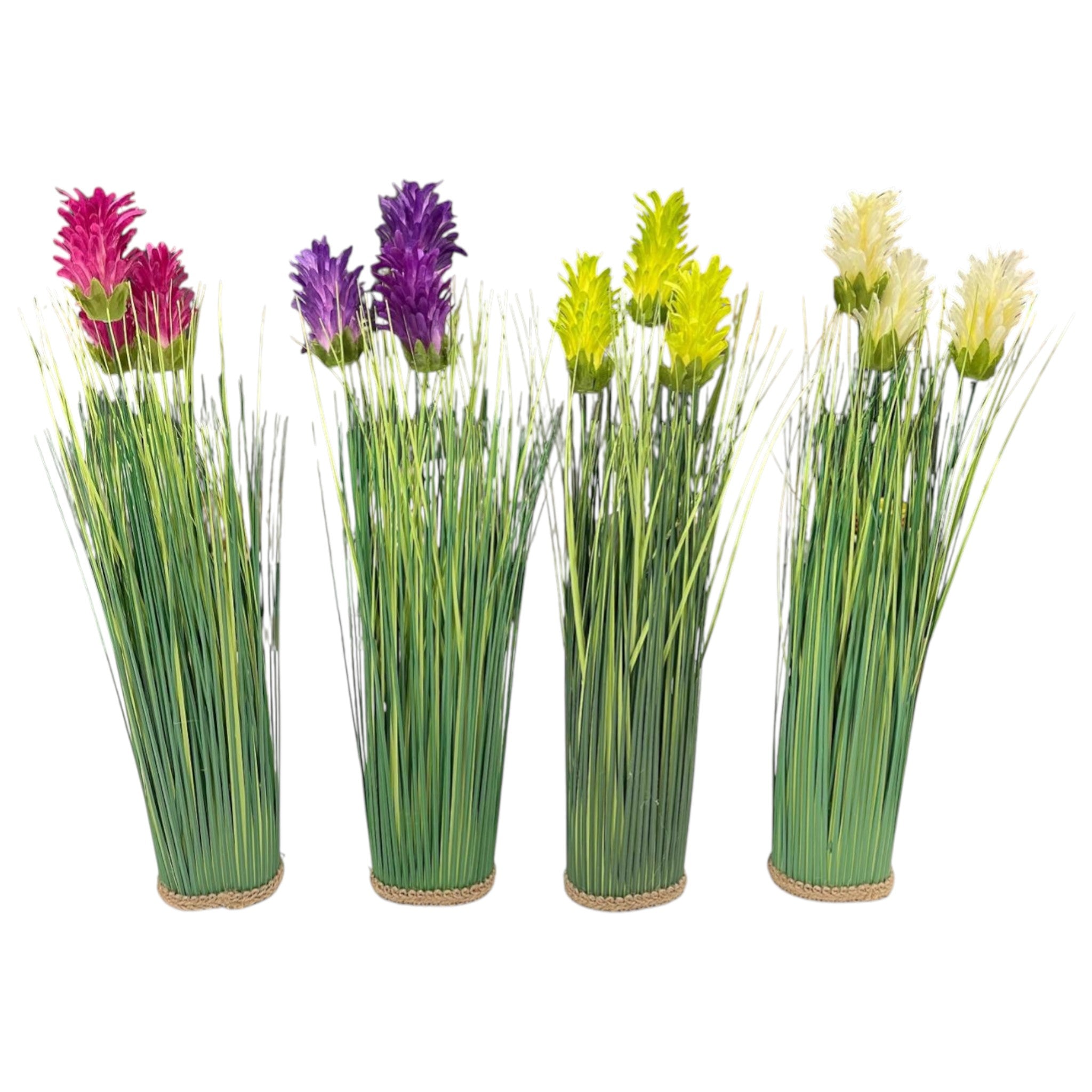 Composizione fiori di fico - PVC e Juta