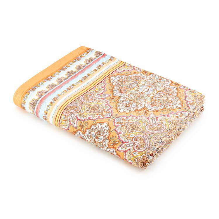 Copriletto trapuntato Bassetti - Granfoulard Marechiaro - Arancione