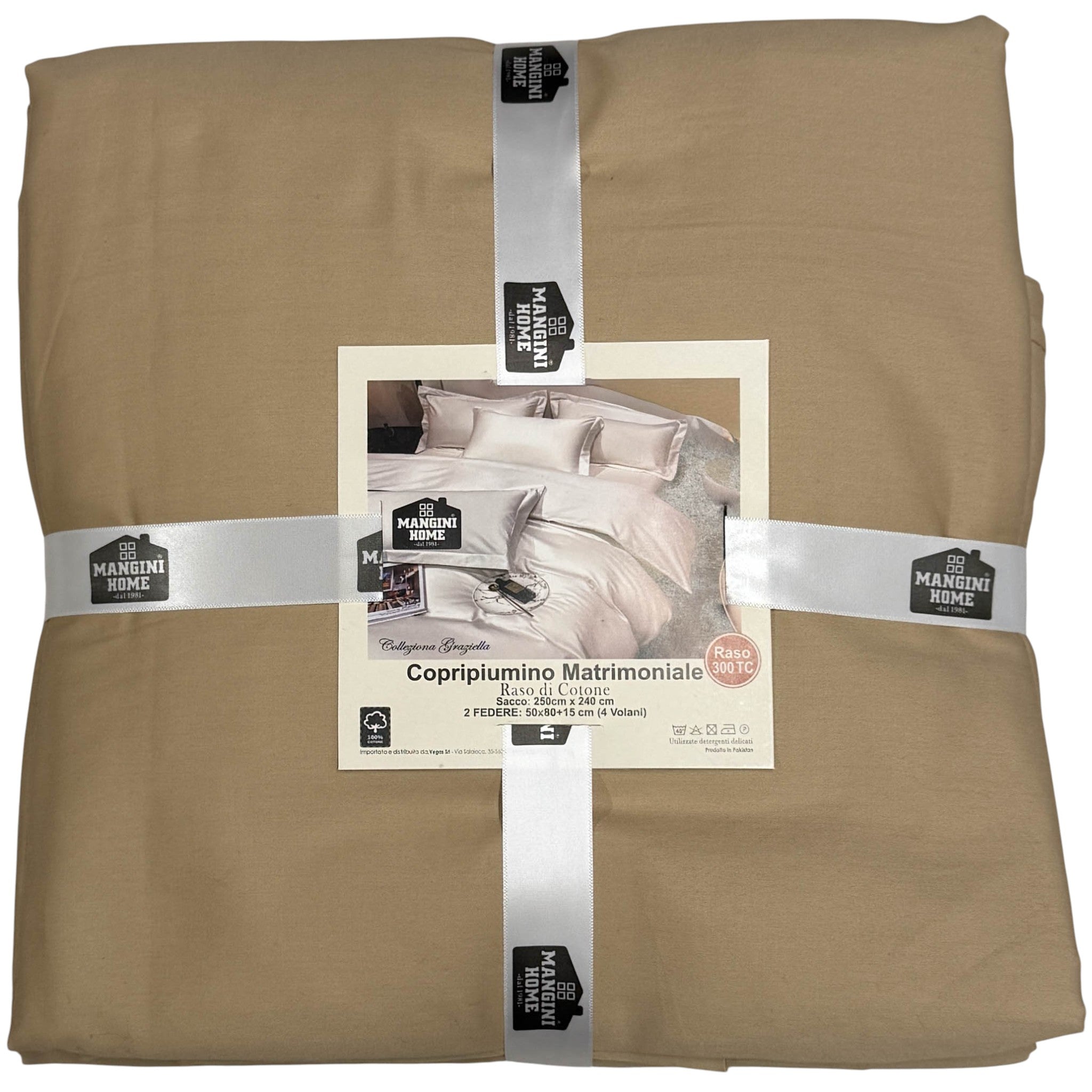 Copripiumino matrimoniale - Tortora