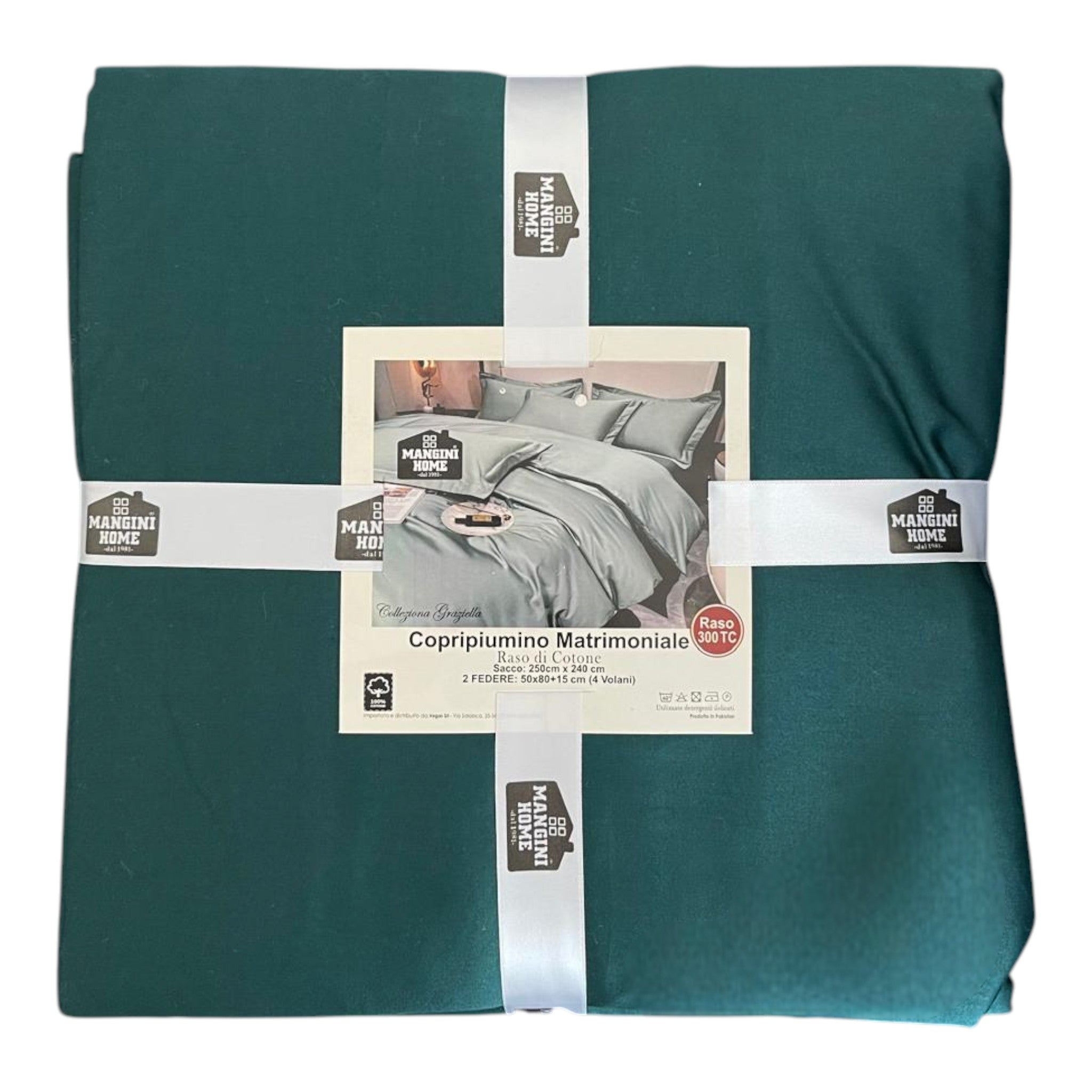 Copripiumino matrimoniale - Verde scuro
