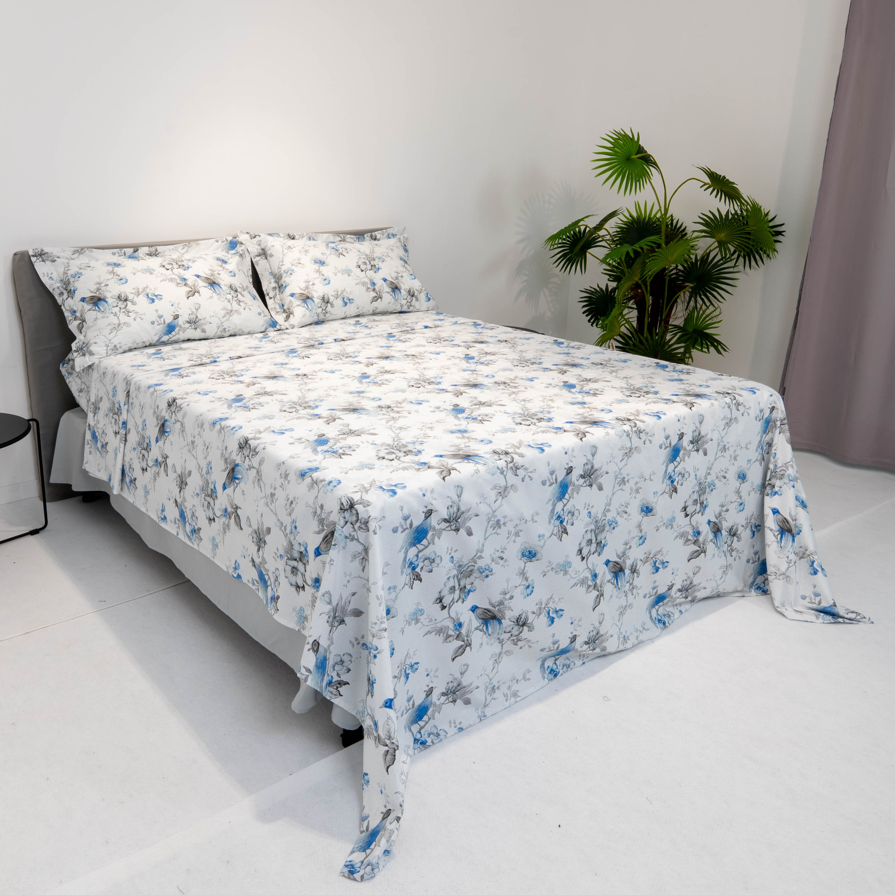 Completo lenzuola Love - Celeste