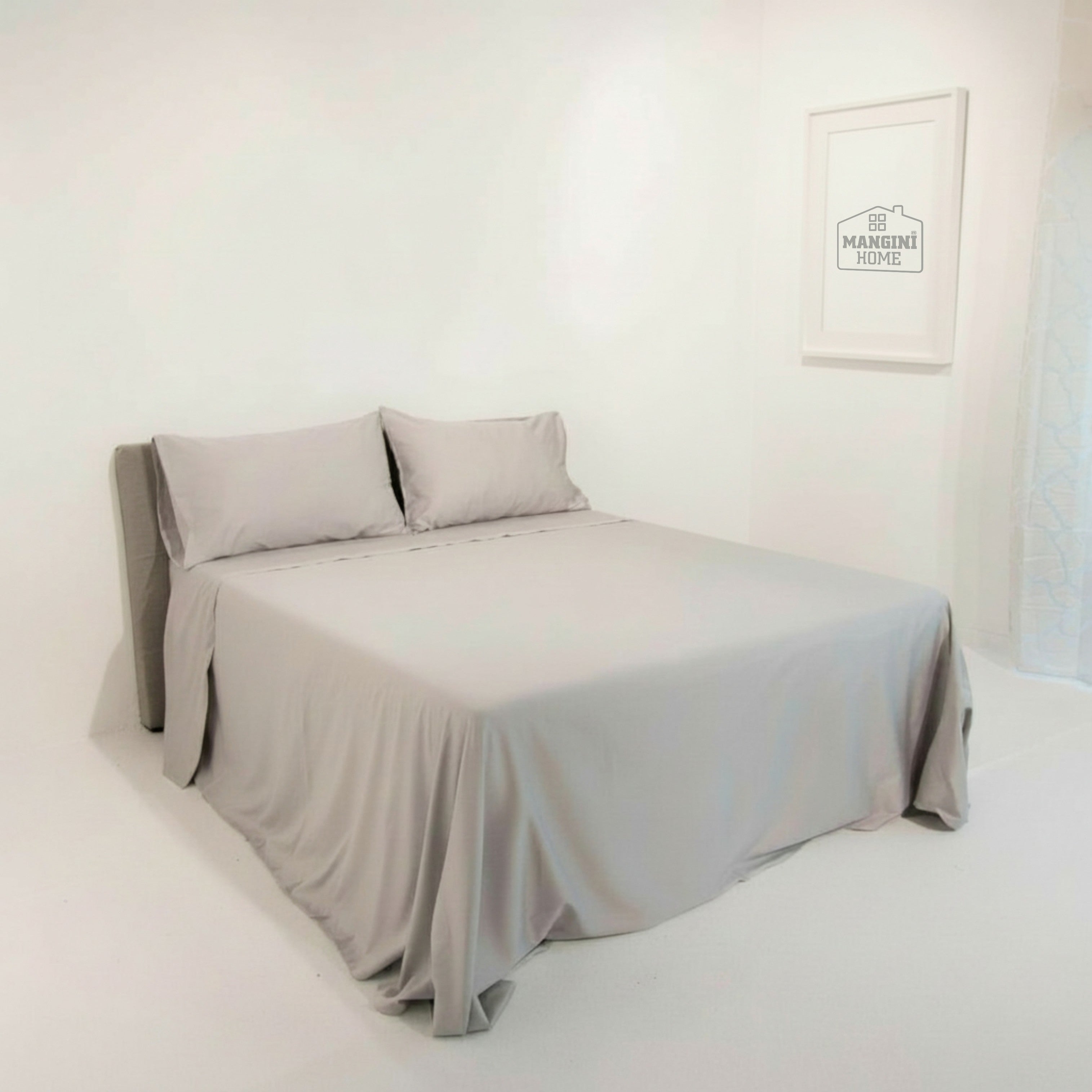 Completo lenzuola Graziella maxi - Grigio chiaro