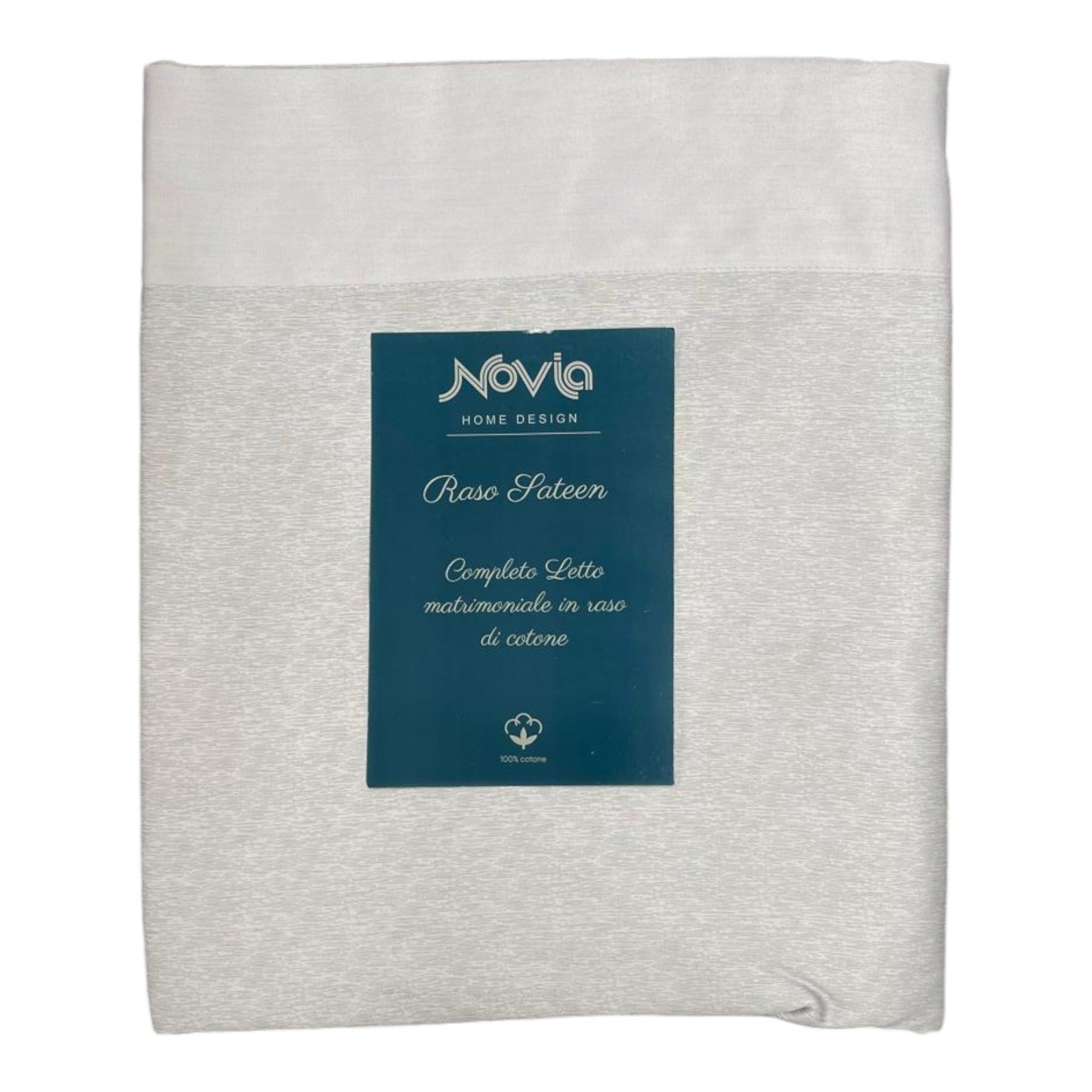 Completo letto Novia - Raso Sateen - Grigio chiaro