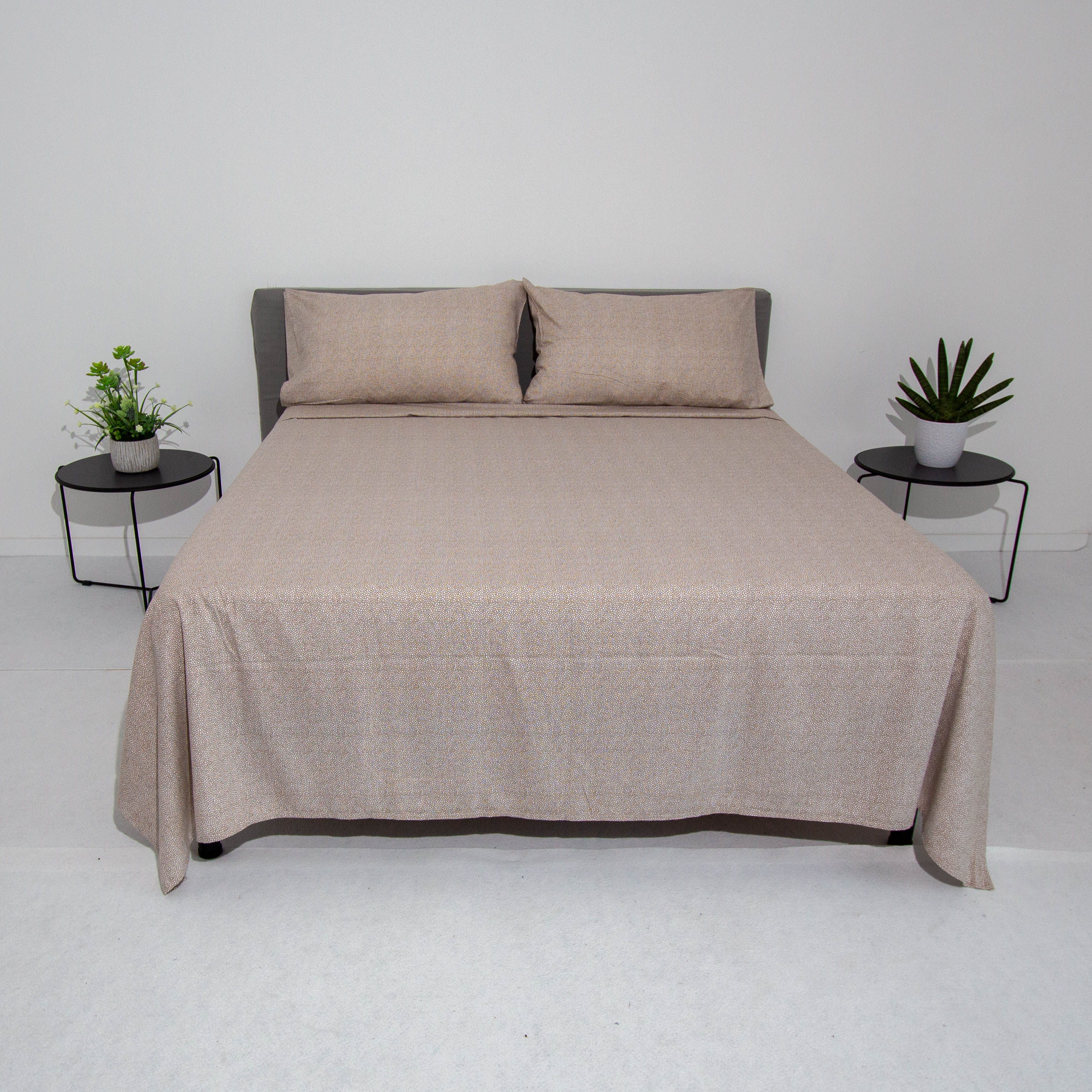 Completo letto flanella - Trentino - Tapiro - Beige