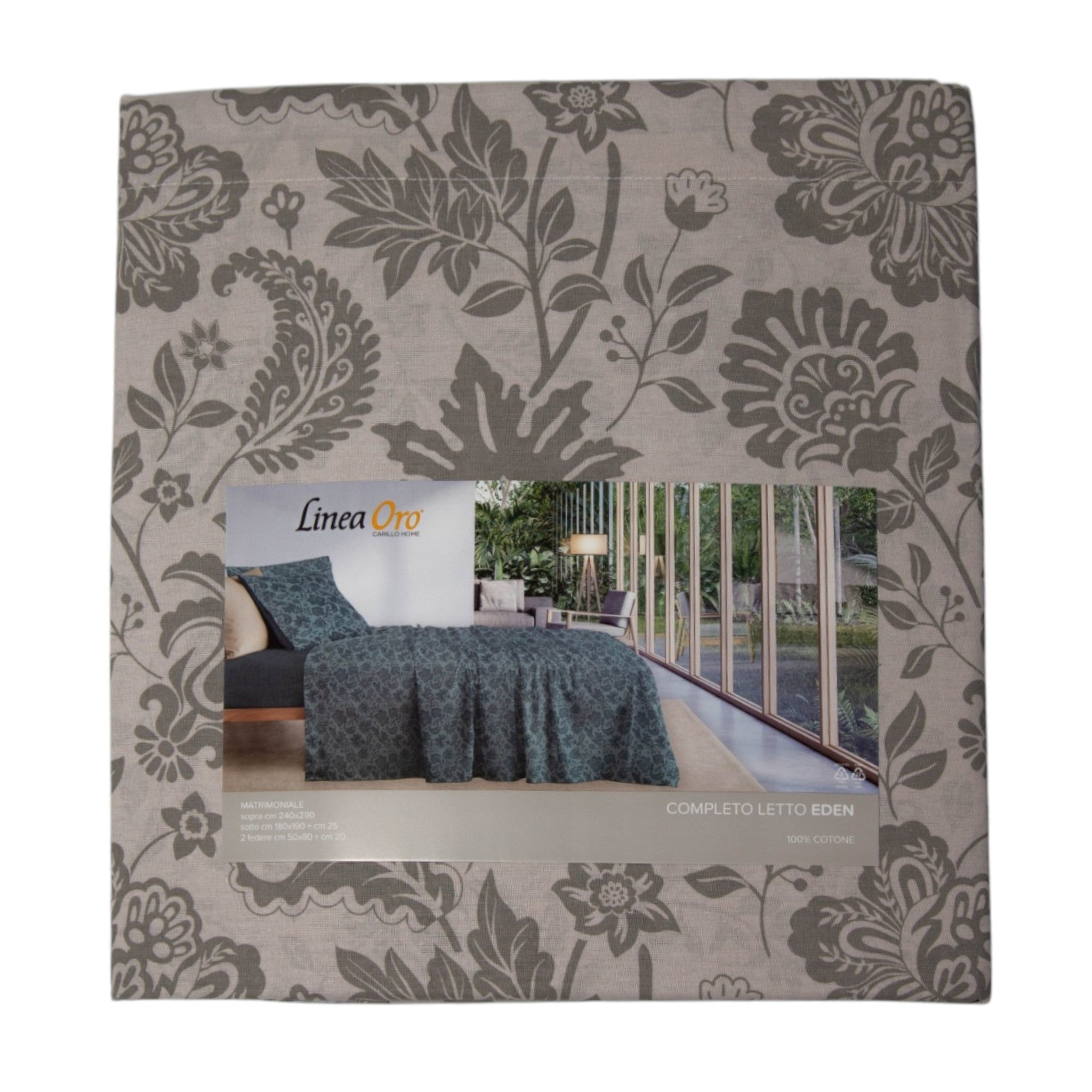 Completo letto LineaOro - Eden - Tortora