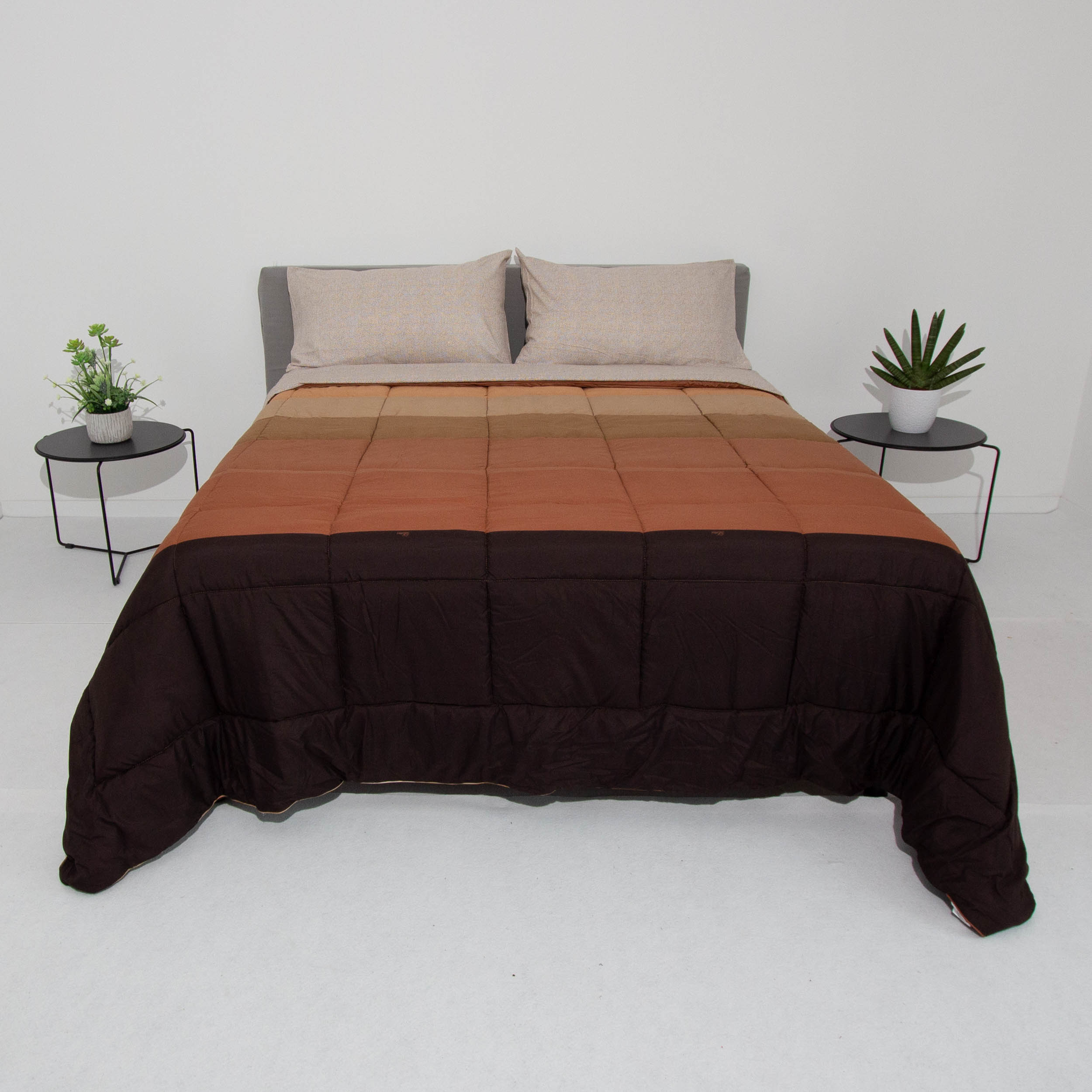 Trapunta - Multicolore marrone arancio