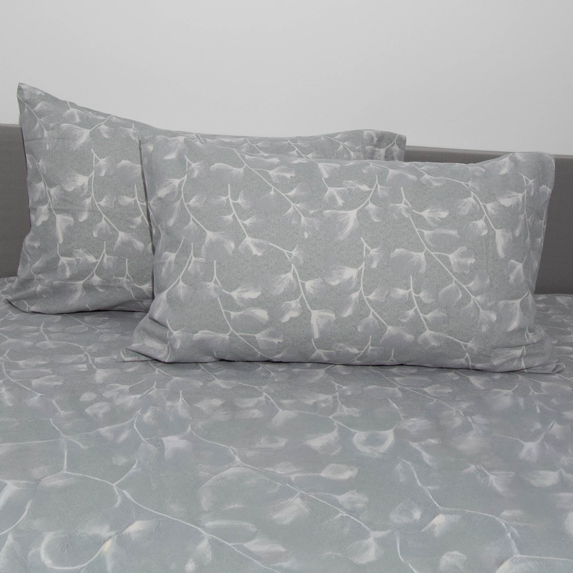 Completo letto flanella - Trentino - Ginco - Grigio