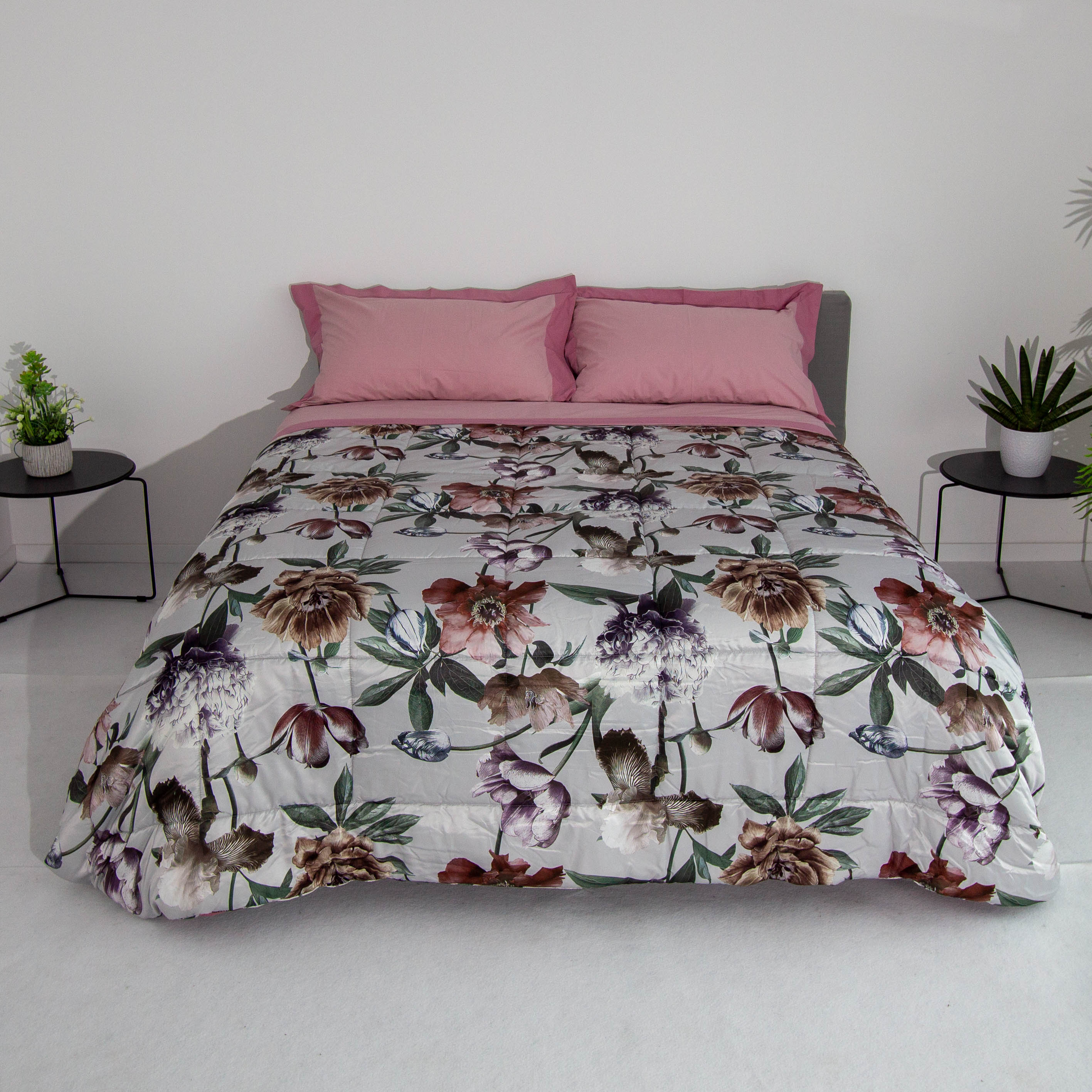 Trapunta digitale raso - floreale