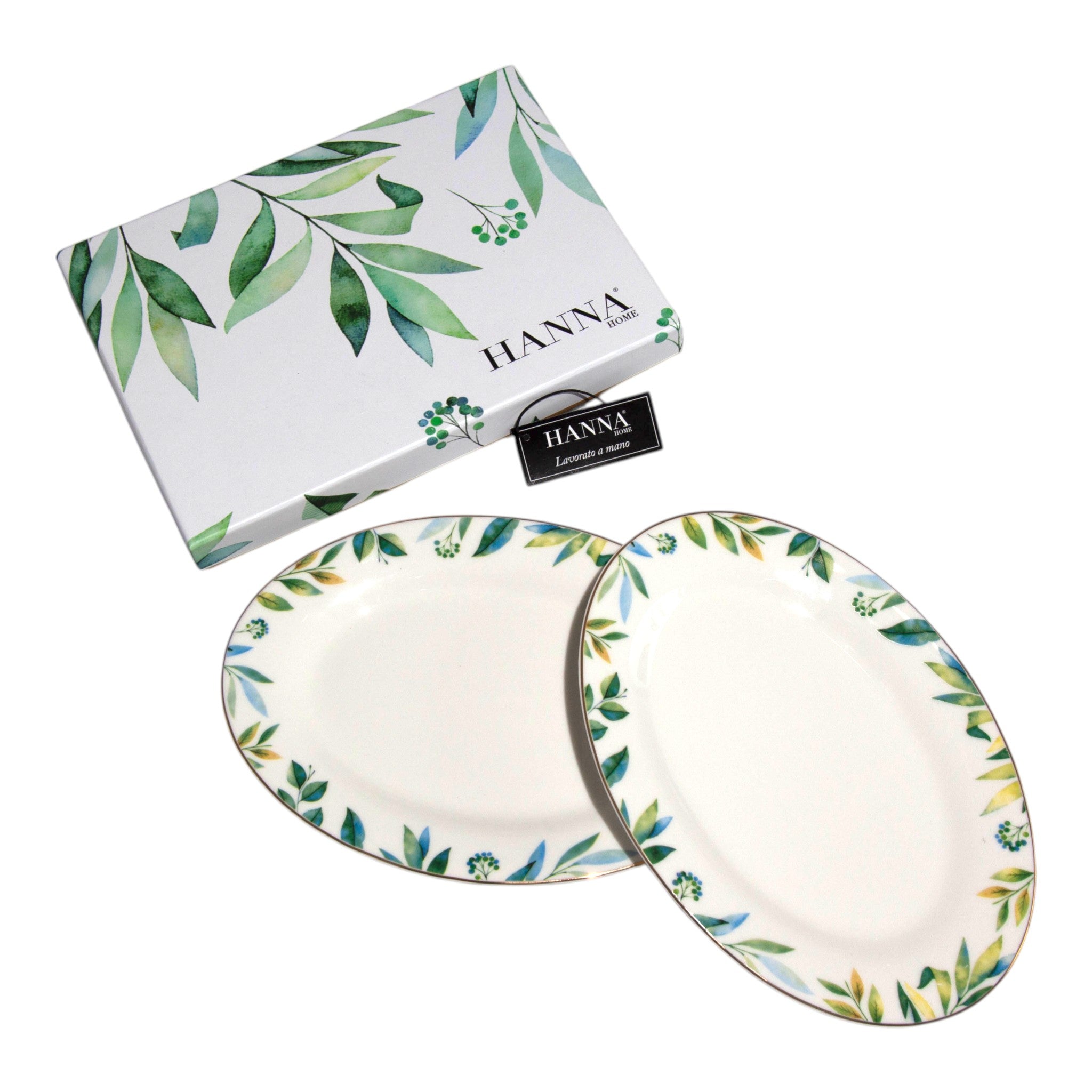 Set 2 piatti/vassoi HANNA Home - Foliage