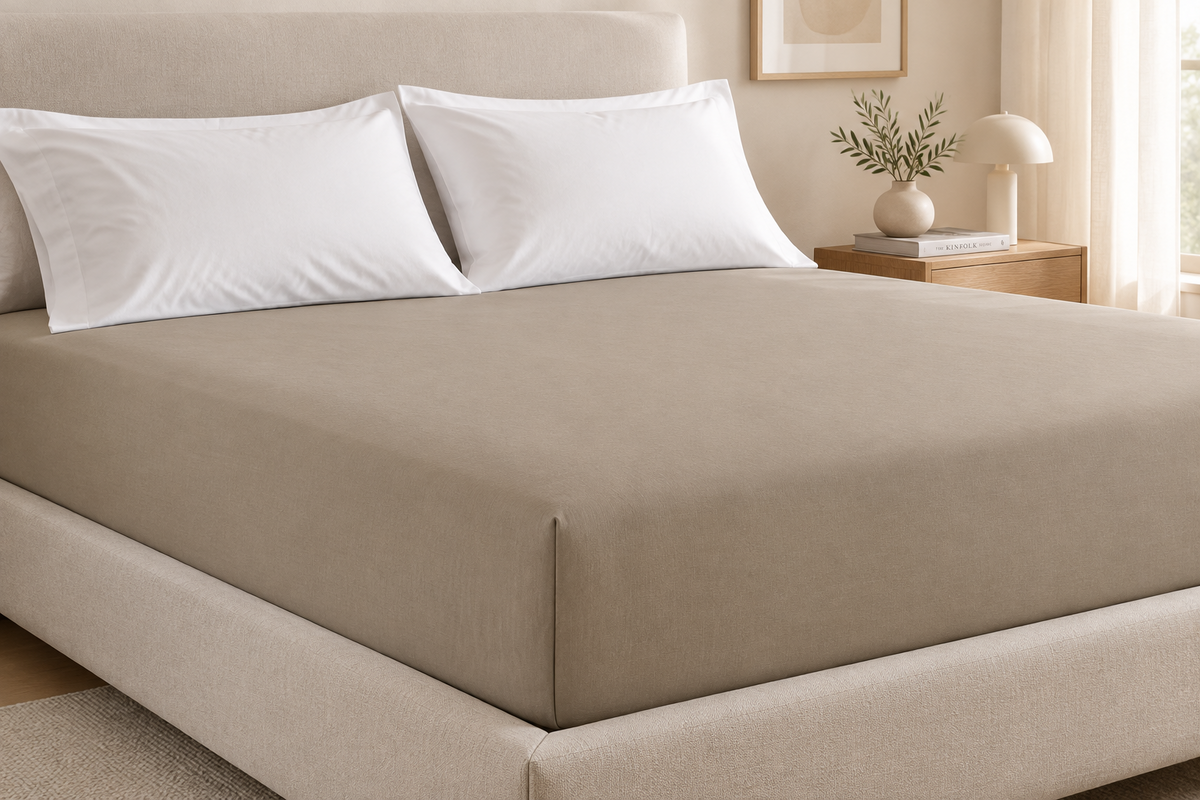 Lenzuolo con angoli Mangini Home - Beige