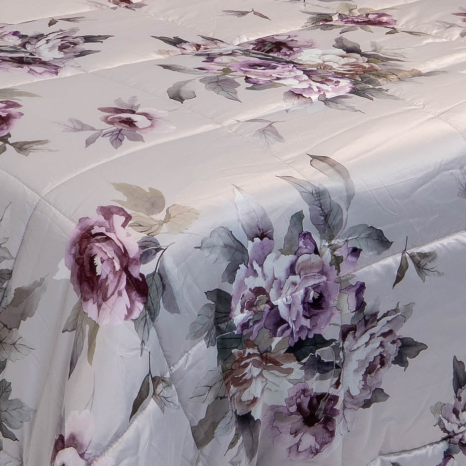 Trapunta digitale raso - floreale