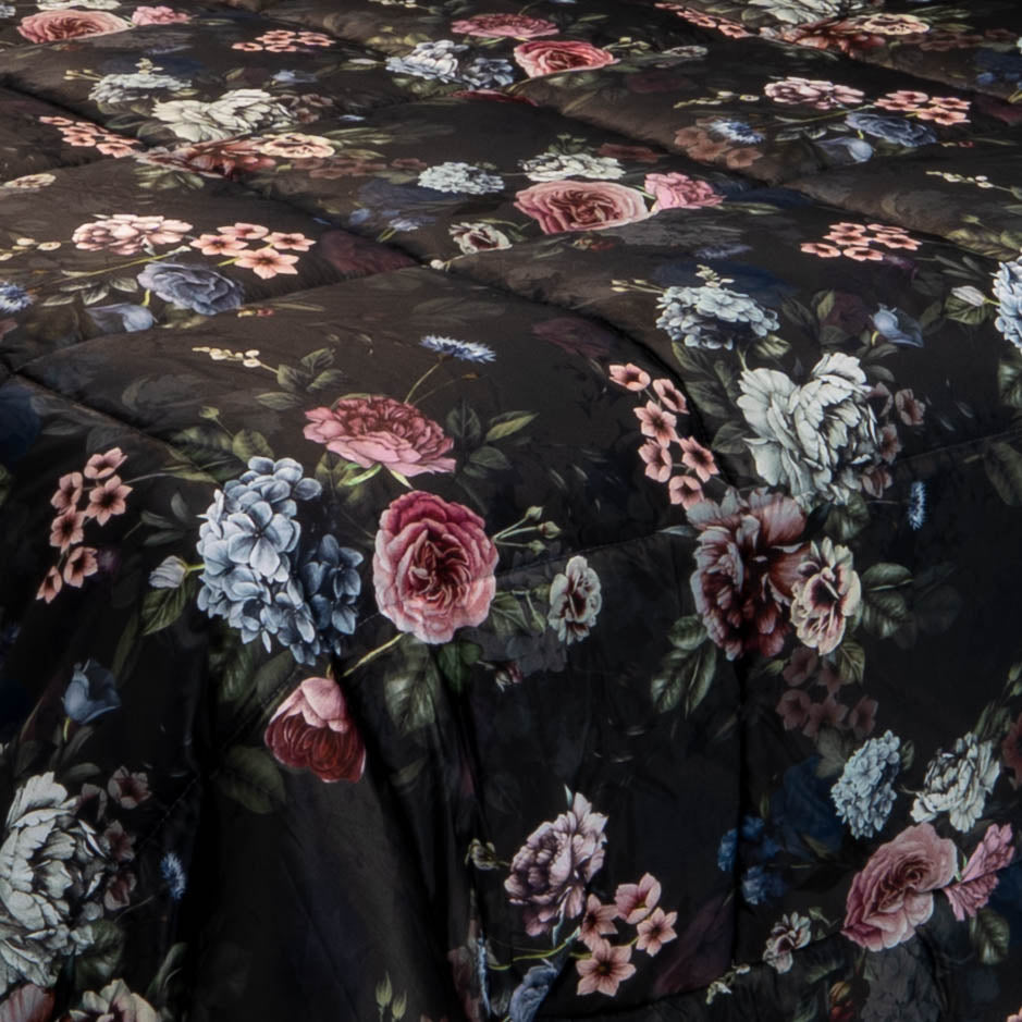 Trapunta digitale raso - floreale