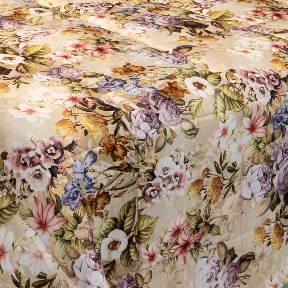 Trapunta digitale raso - floreale