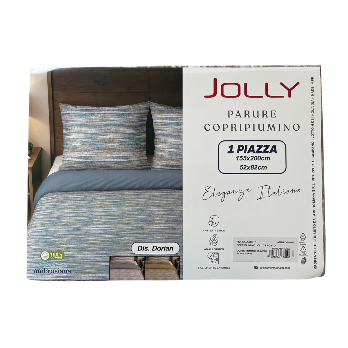 Parure copripiumino - Jolly - Rosa dis. Dorian