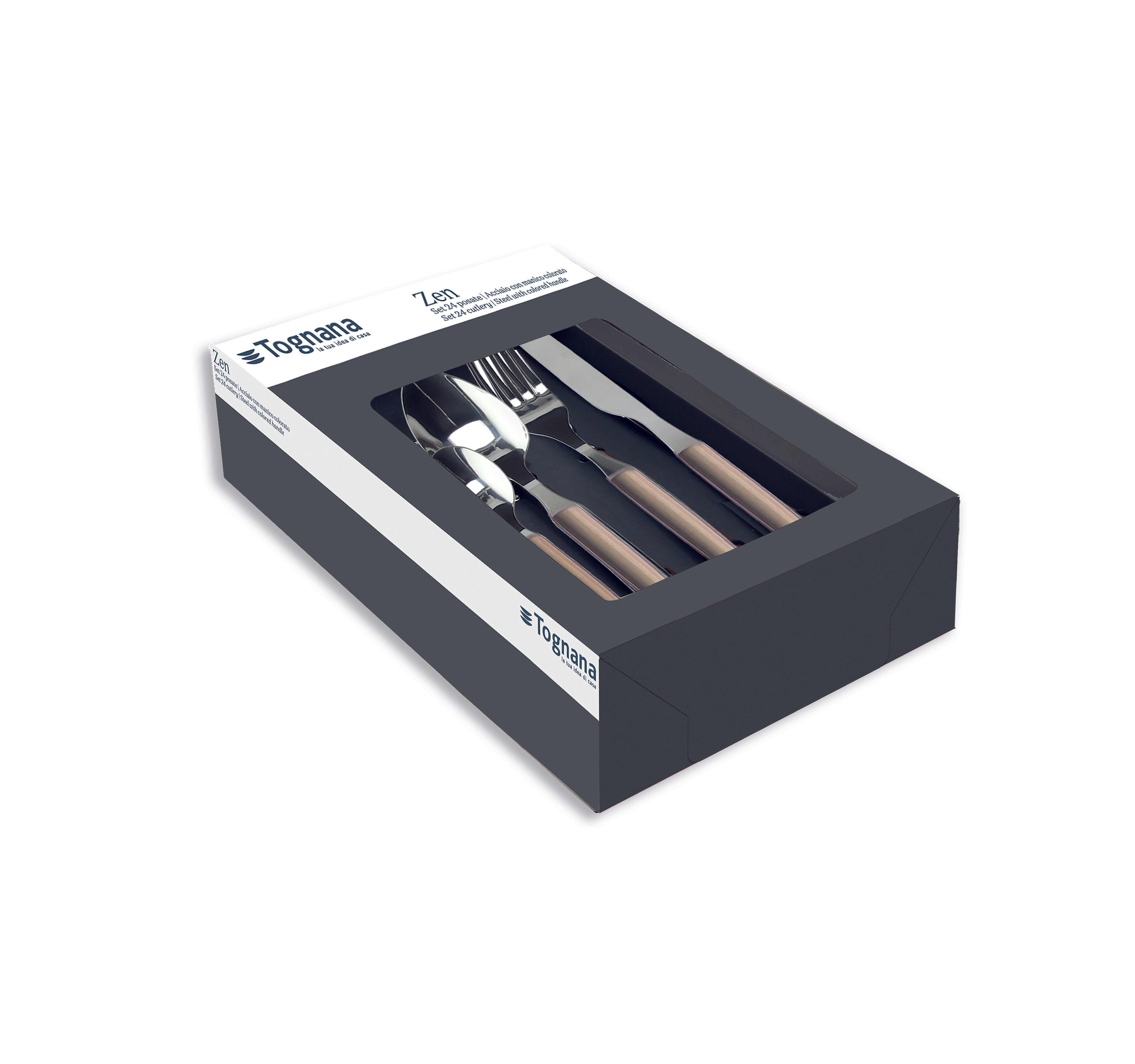 Set posate Tognana Zen - 24 pz - Crema