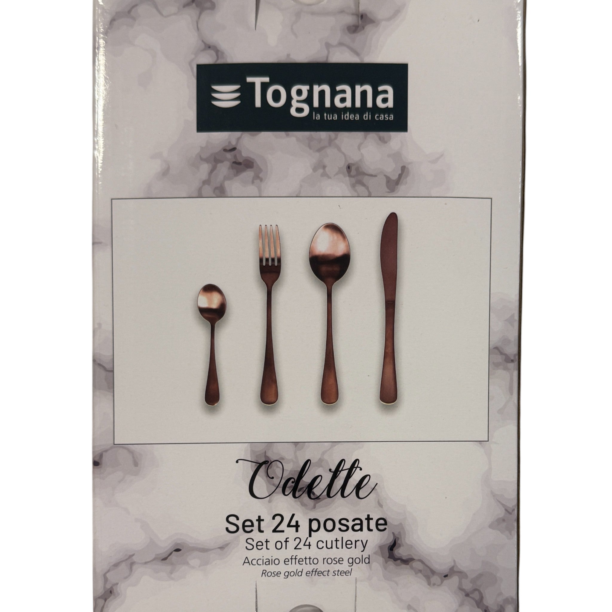 Set posate Tognana Odette - 24 pz - Rose Gold