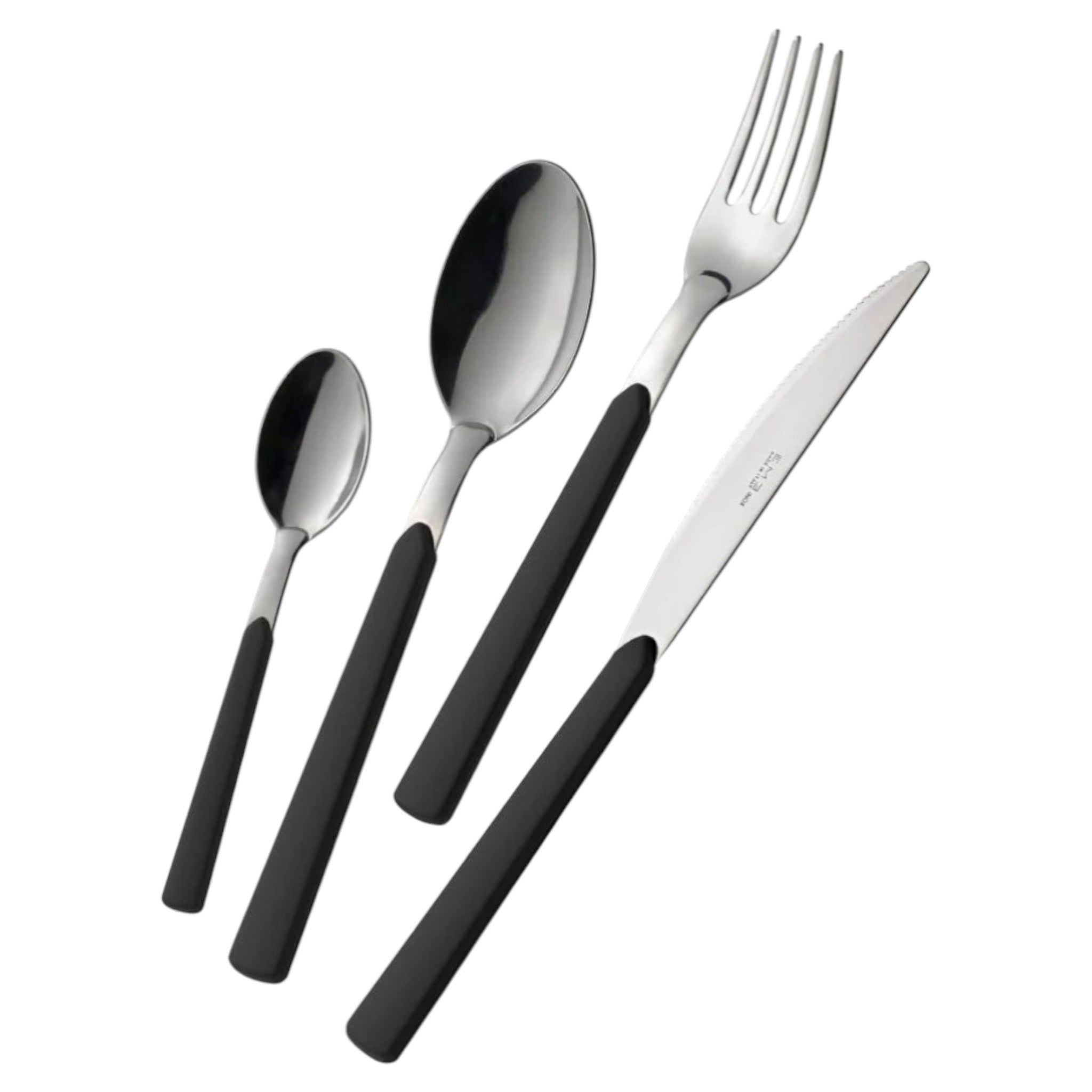 Set posate EME Fast - 24 pz - Nero