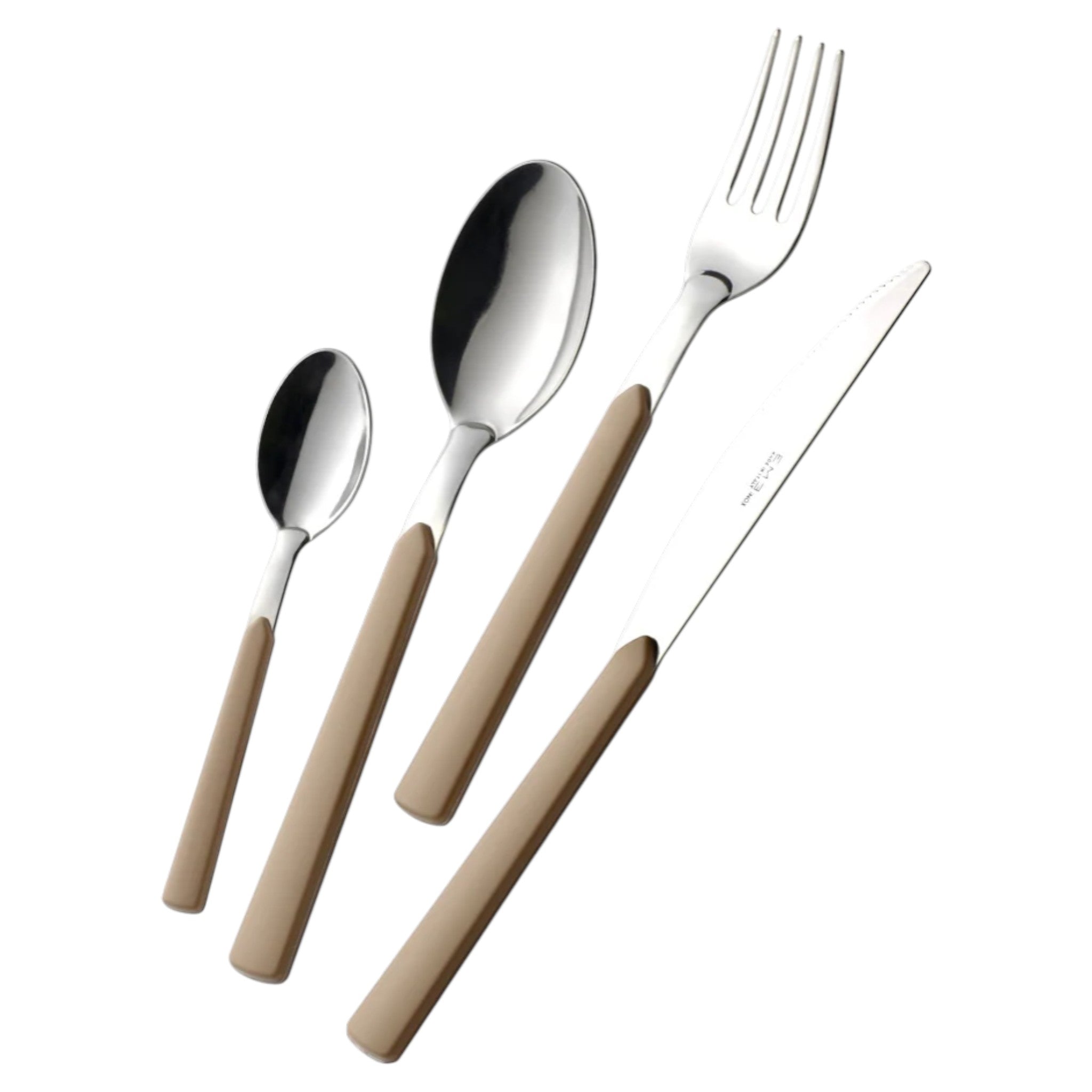 Set posate EME Fast - 24 pz - Nocciola