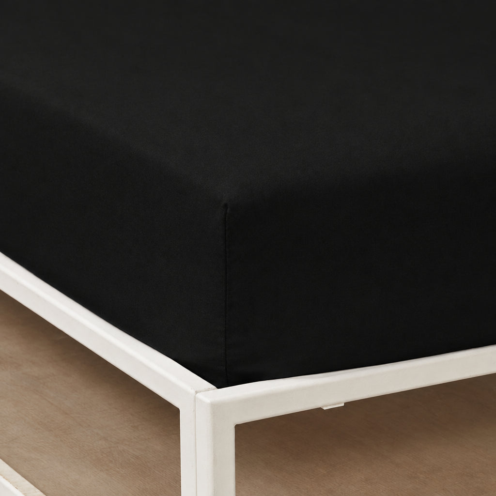 Lenzuolo sotto con angoli - Bassetti Pop Color - Nero
