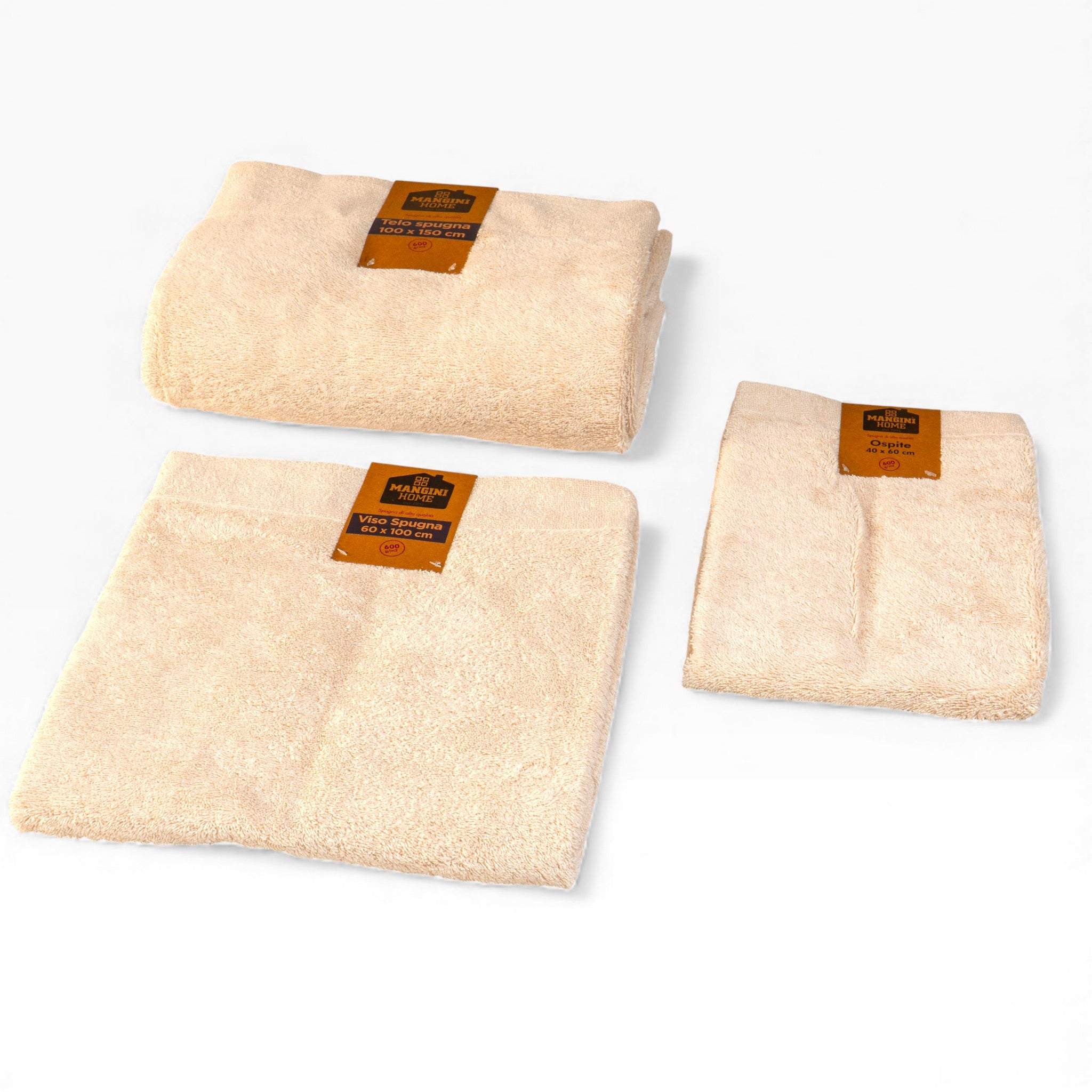 Telo-Viso-Ospite spugna - Beige