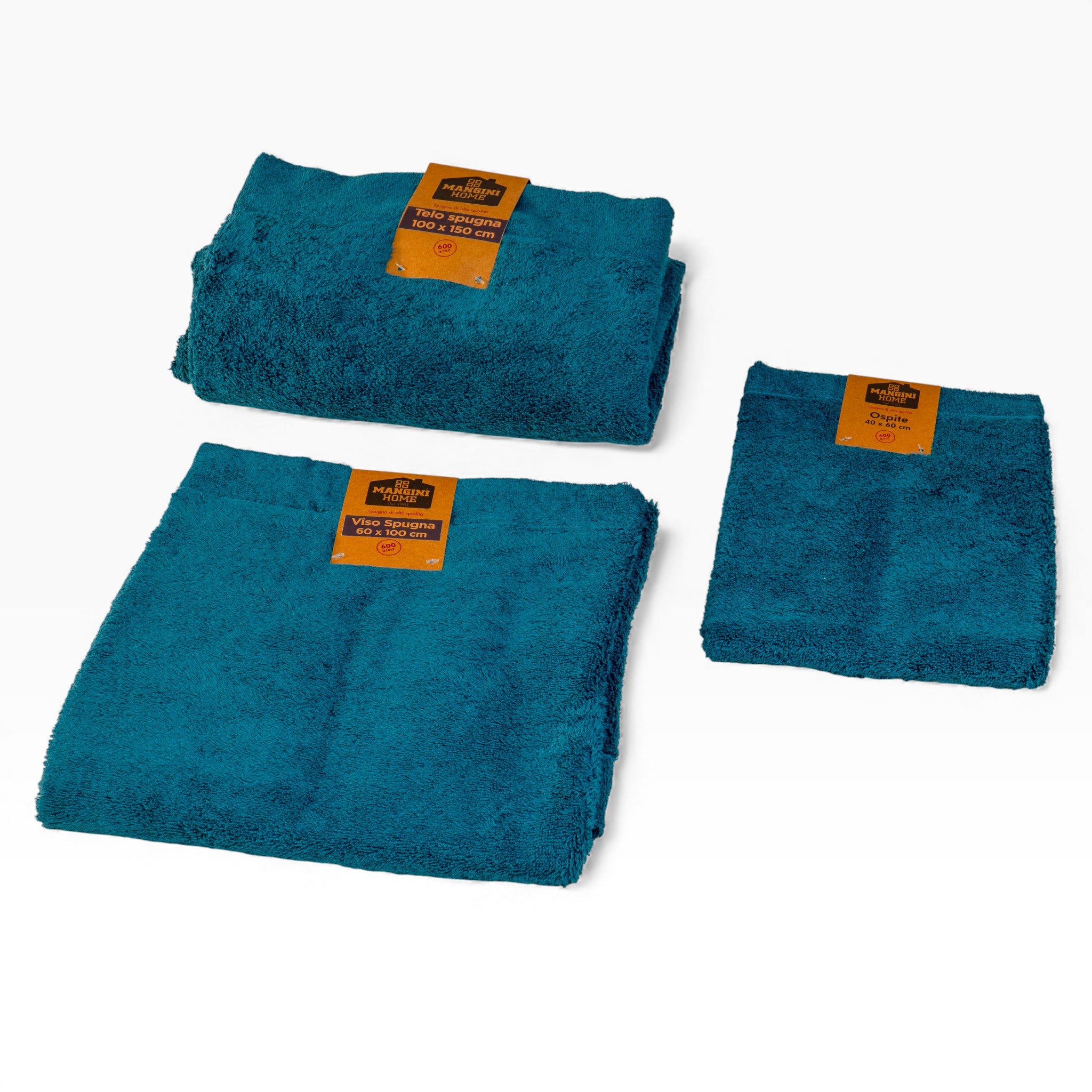 Telo-Viso-Ospite spugna - Verde petrolio