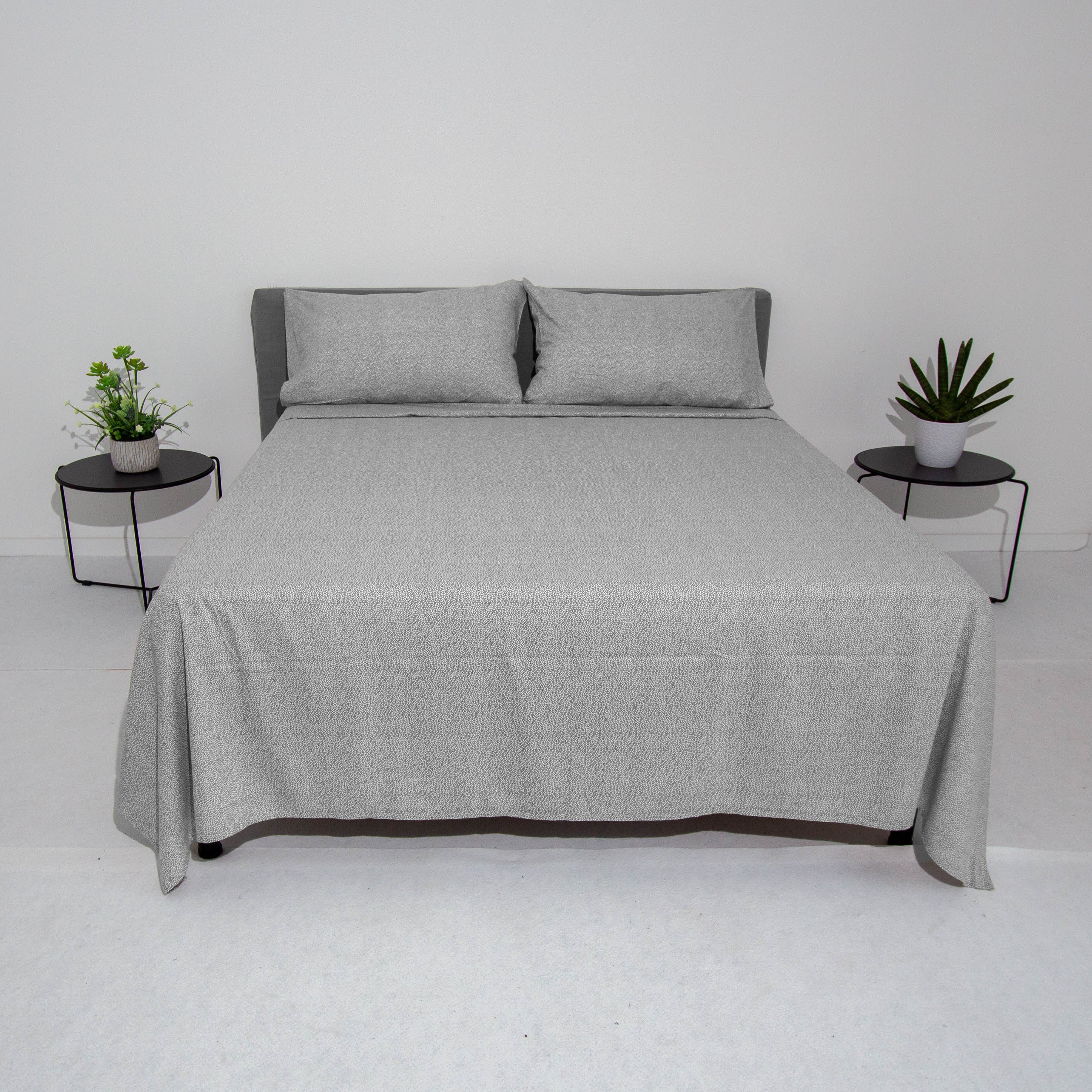 Completo letto flanella - Trentino - Tapiro - Grigio