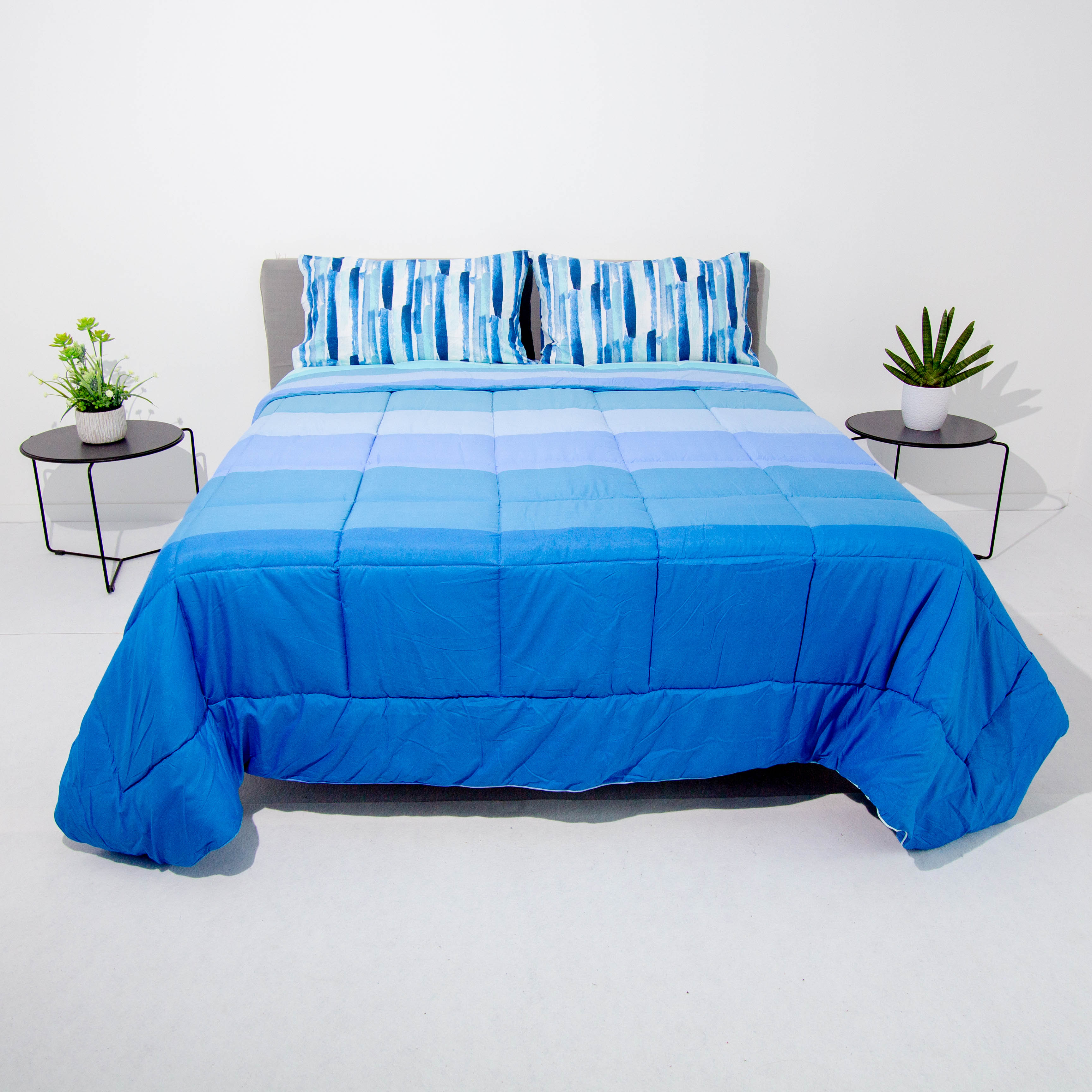 Trapunta - Multicolore blu celeste