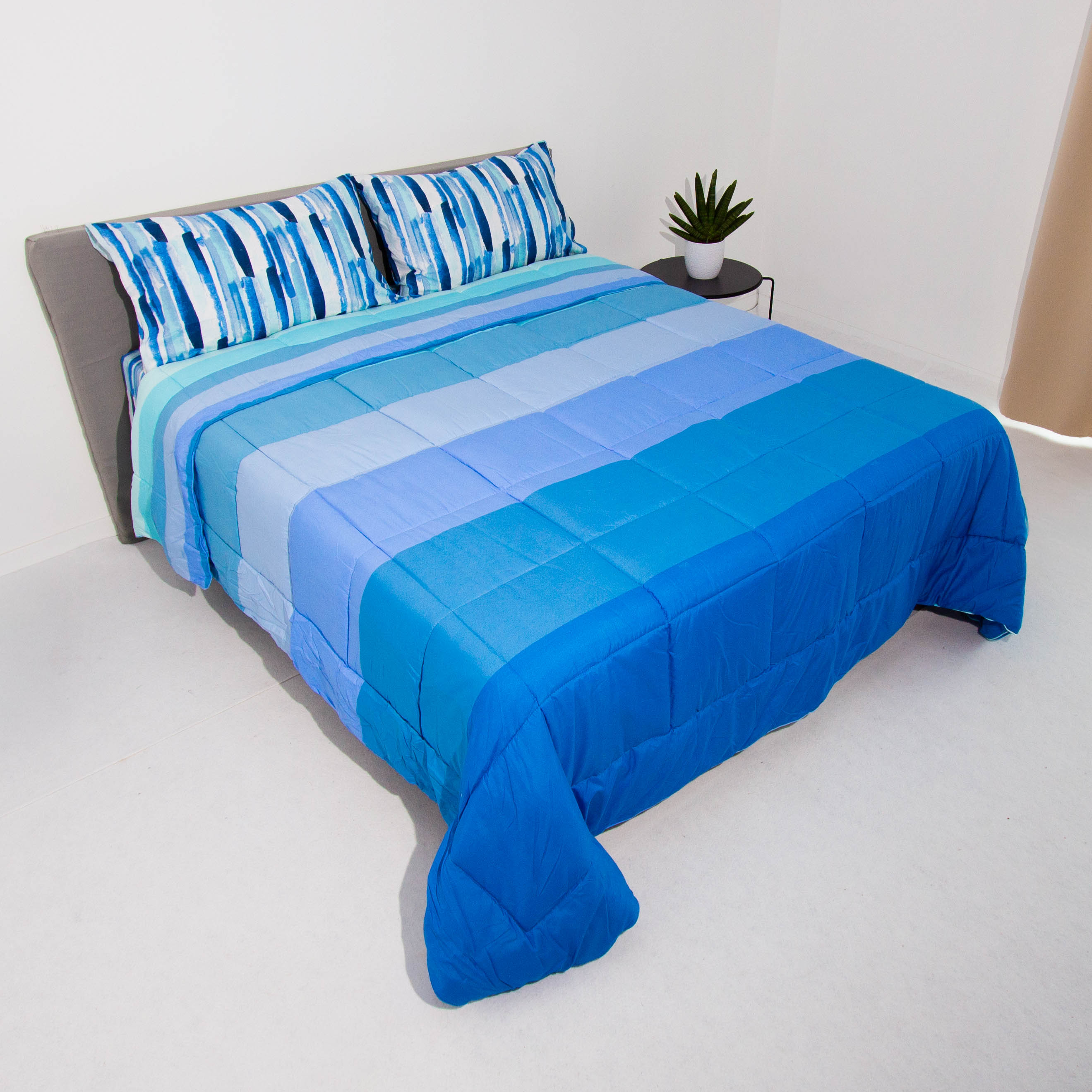 Trapunta - Multicolore blu celeste